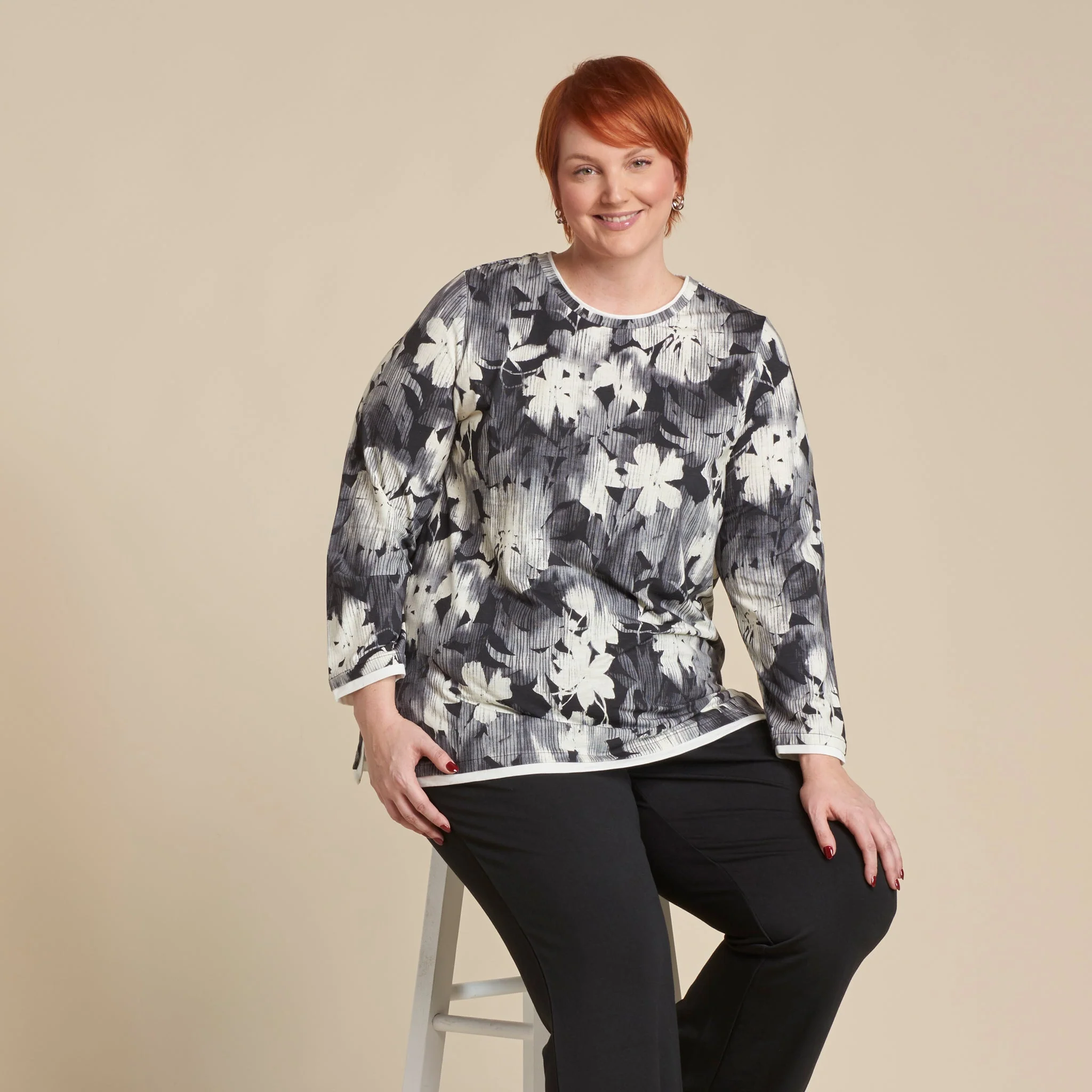 Christopher & Banks Relaxed Restyled Floral Print Tunic - Image 7