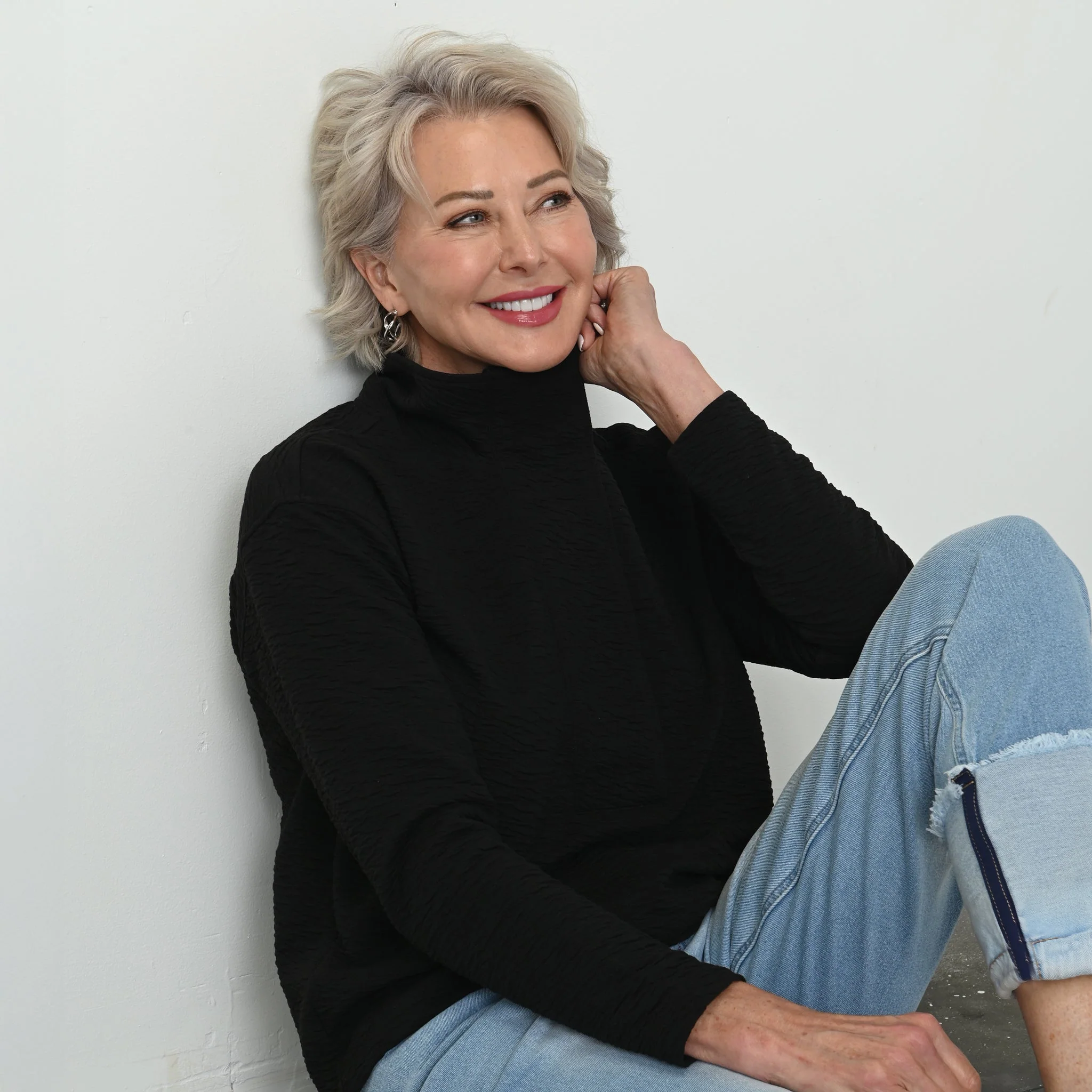 Christopher & Banks Relaxed Restyled Jacquard Knit Pullover - Image 3