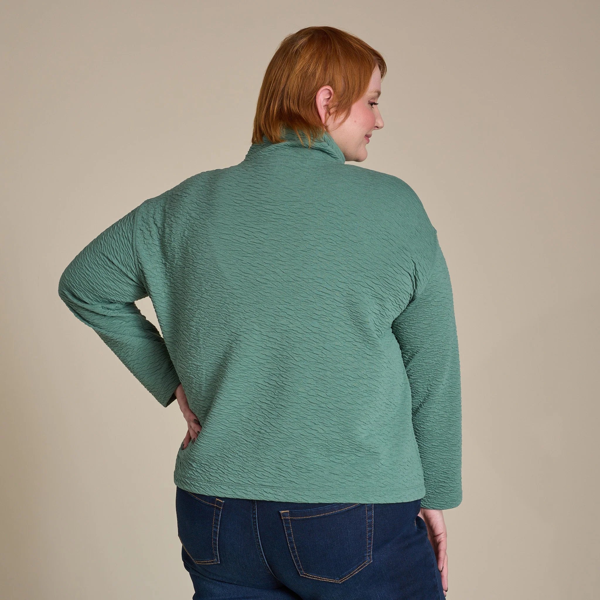 Christopher & Banks Relaxed Restyled Jacquard Knit Pullover - Image 7