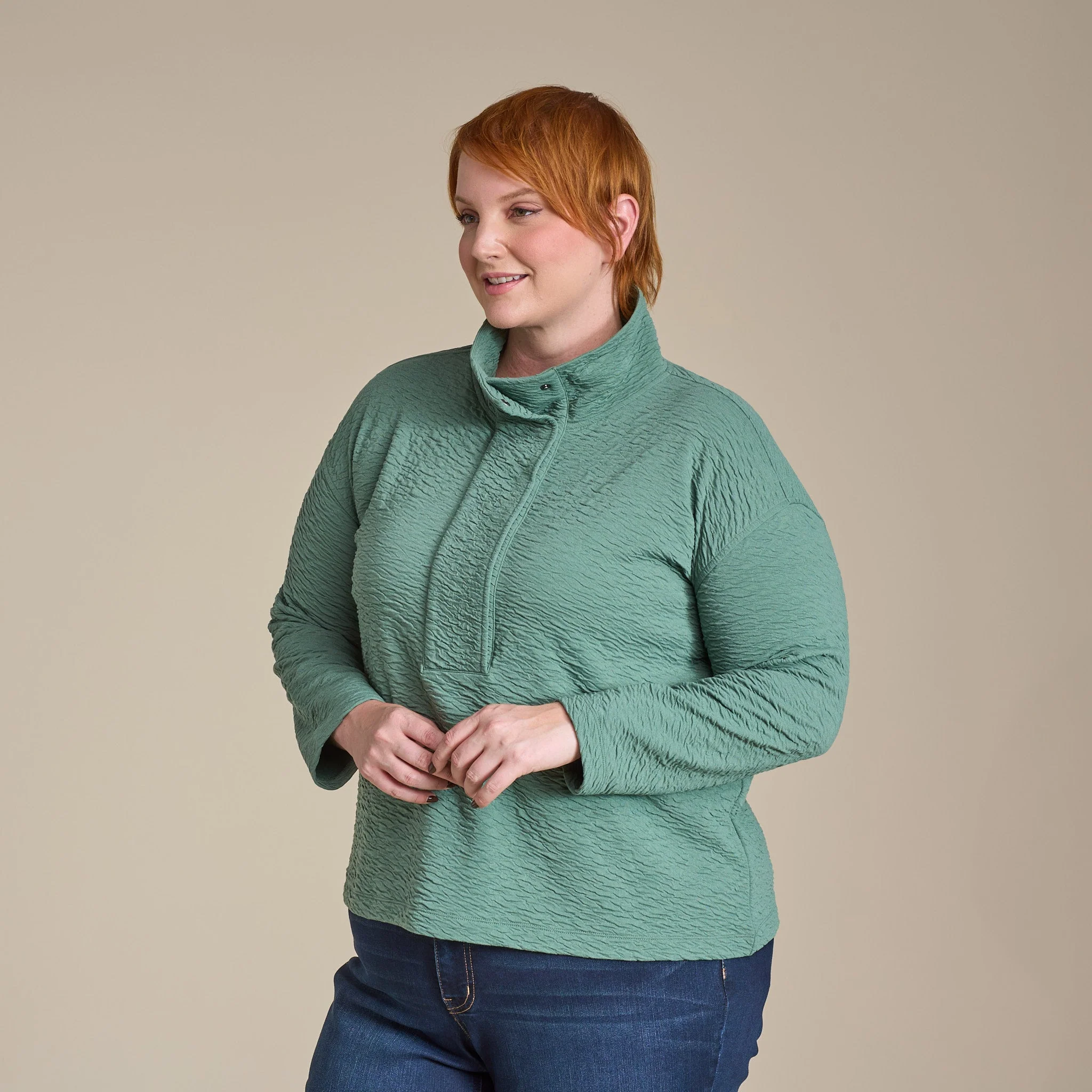 Christopher & Banks Relaxed Restyled Jacquard Knit Pullover - Image 8