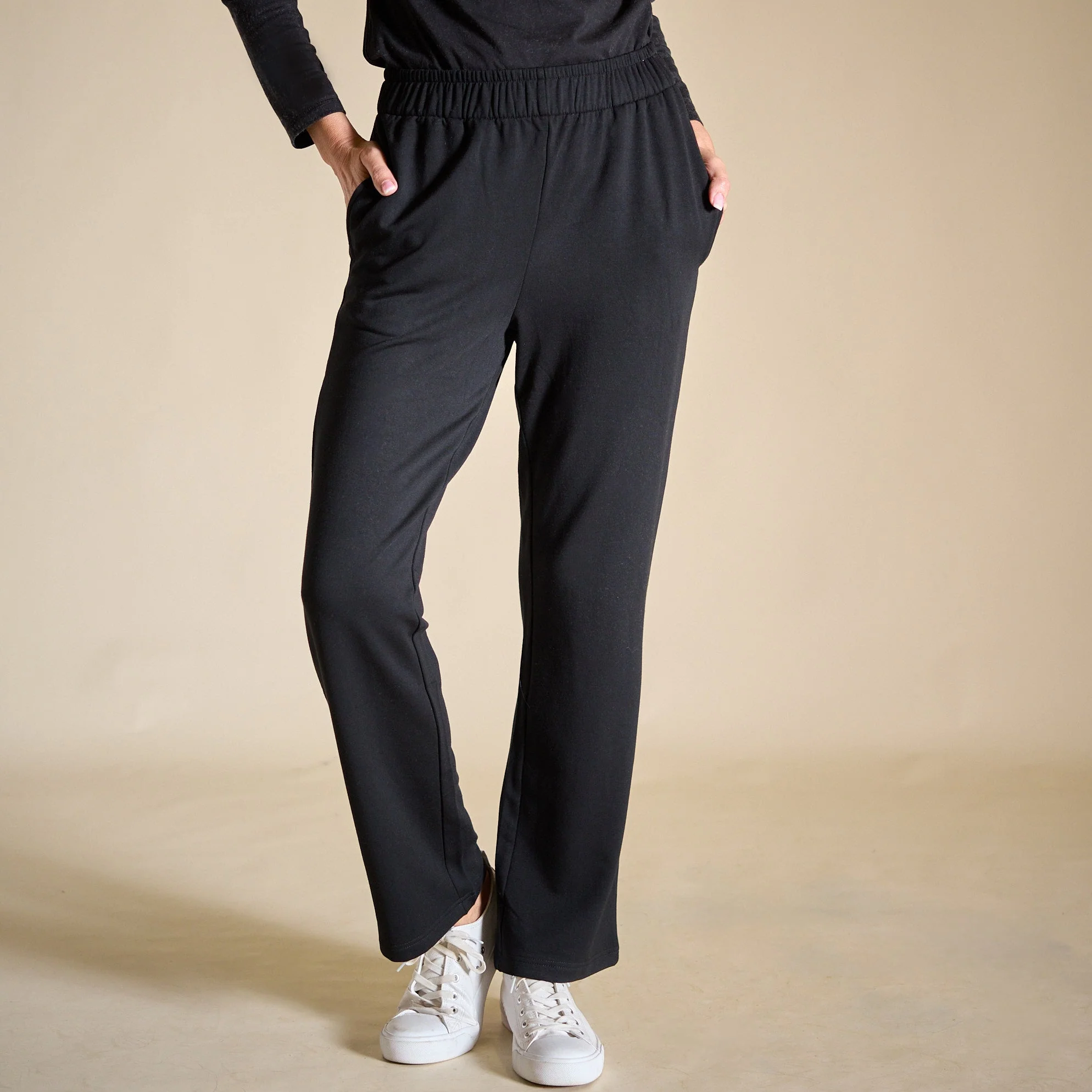 Christopher & Banks Relaxed Restyled Pull On Straight Leg Pant - Image 2
