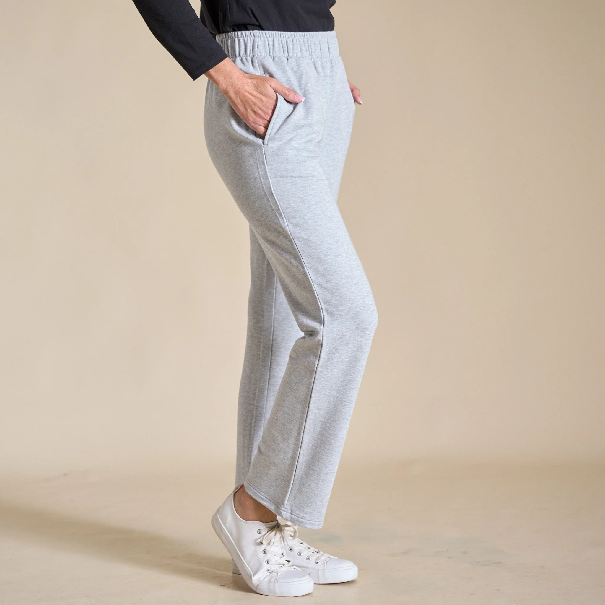 Christopher & Banks Relaxed Restyled Pull On Straight Leg Pant - Image 4