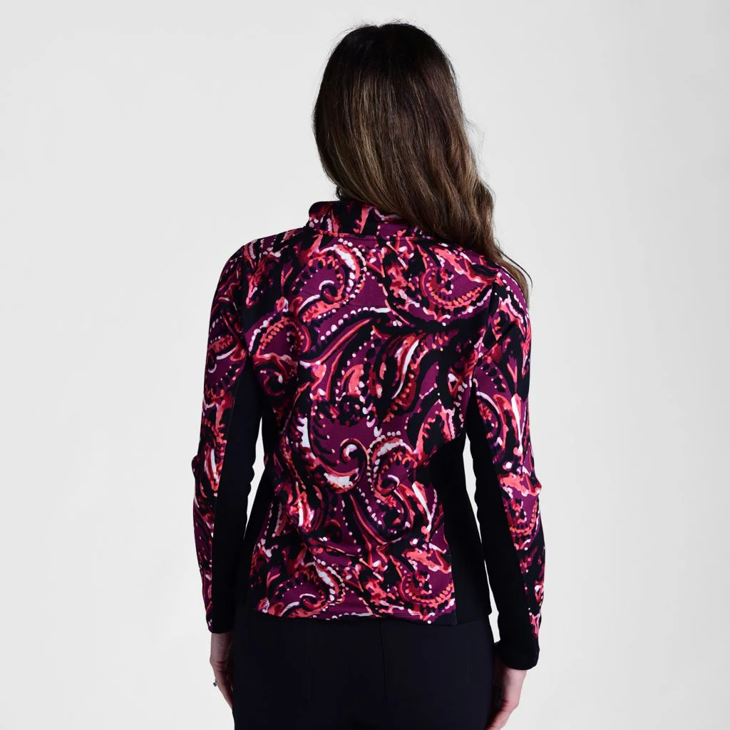 Christopher & Banks Relaxed Restyled Quarter Zip Mock Neck Top - Image 3