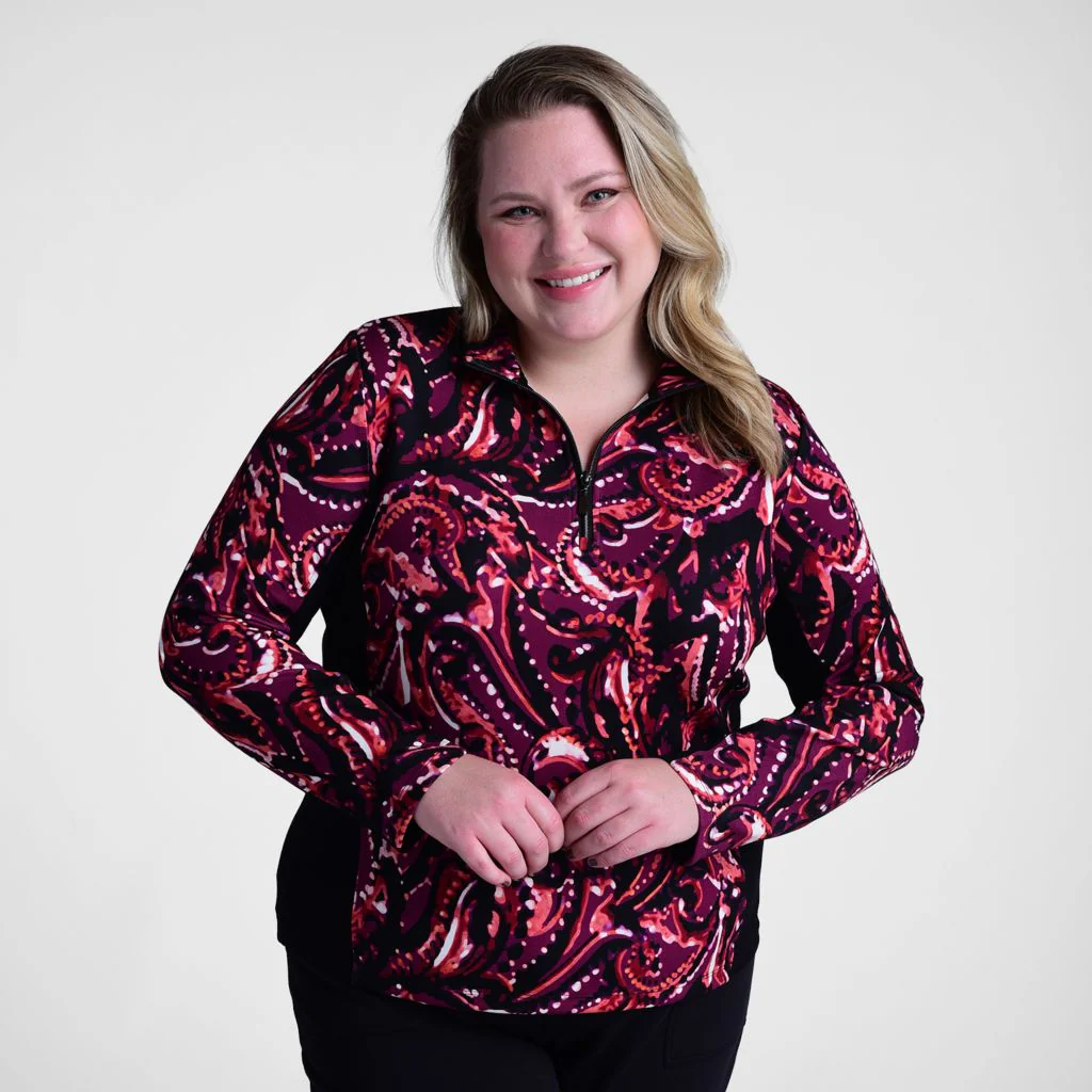 Christopher & Banks Relaxed Restyled Quarter Zip Mock Neck Top - Image 6