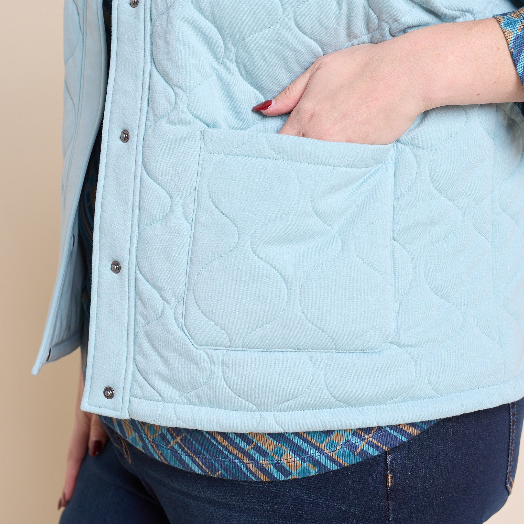 Christopher & Banks Relaxed Restyled Quilted Knit Vest - Image 9