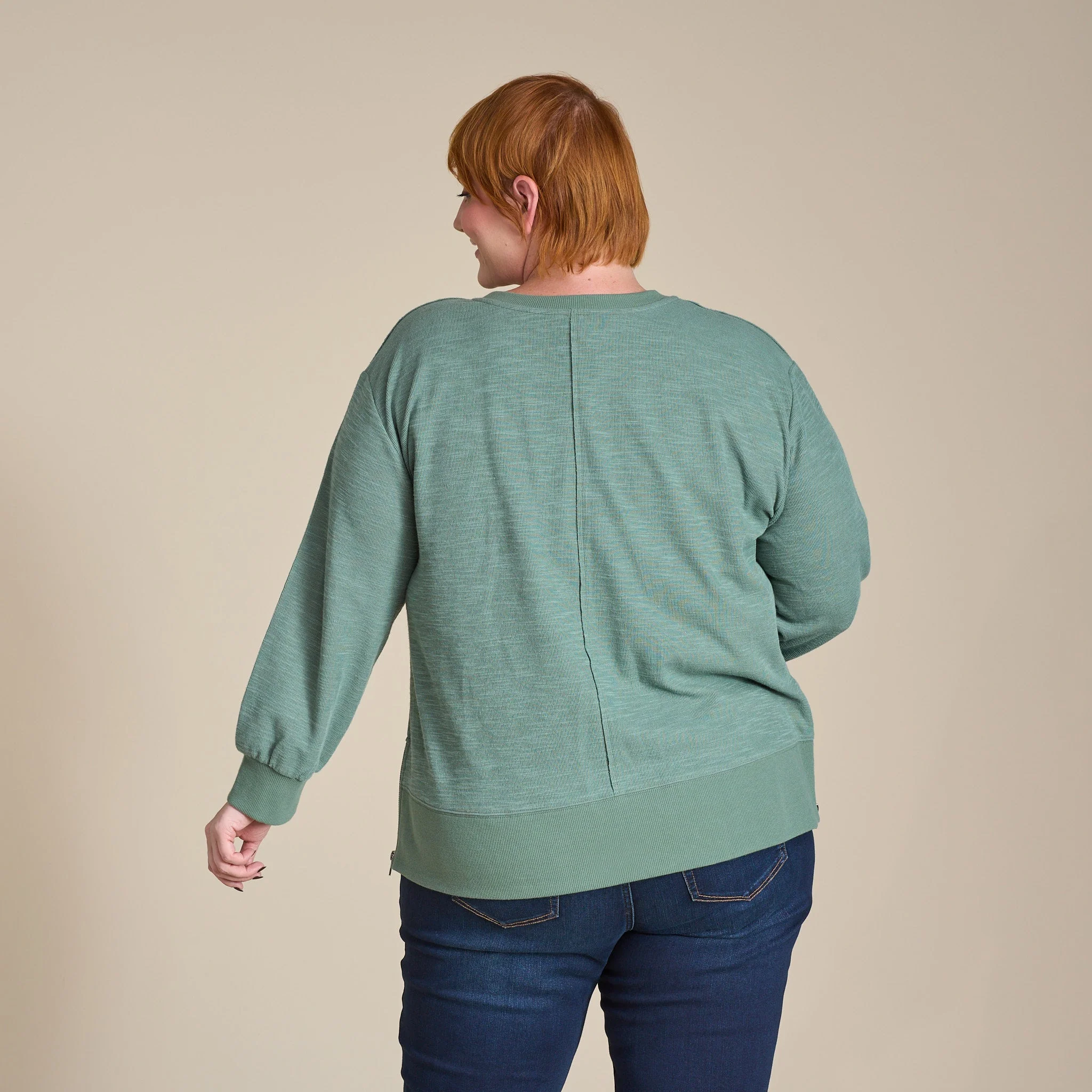 Christopher & Banks Relaxed Restyled Side Zipper Long Sleeve Top - Image 12