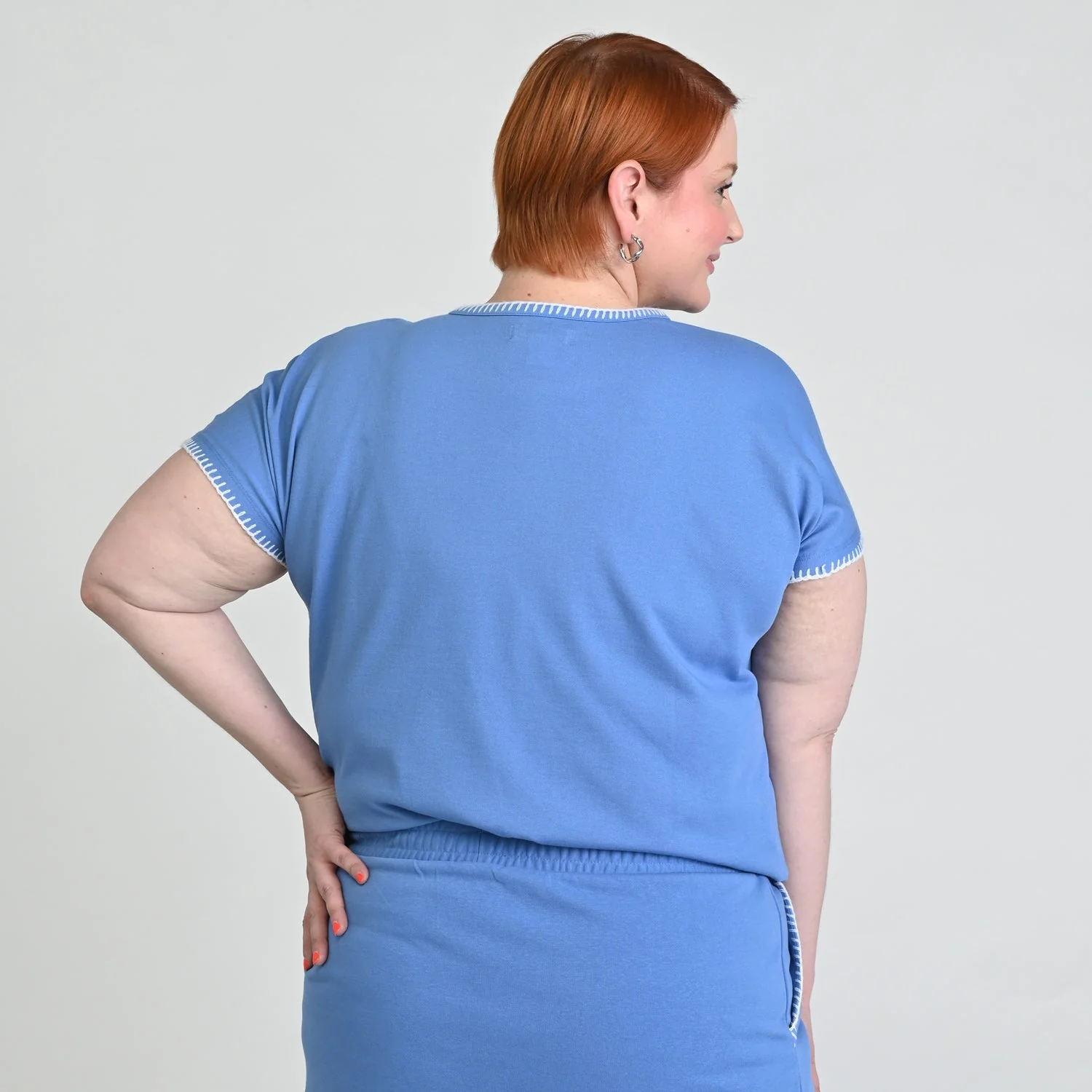 Christopher & Banks Relaxed Restyled Whip Stitch Dolman Sleeve Tee - Image 7