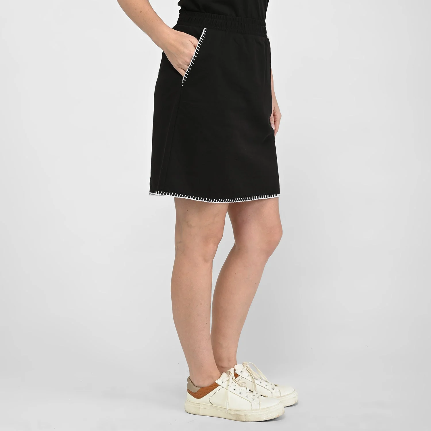 Christopher & Banks Relaxed Restyled Whip Stitch Skort - Image 4