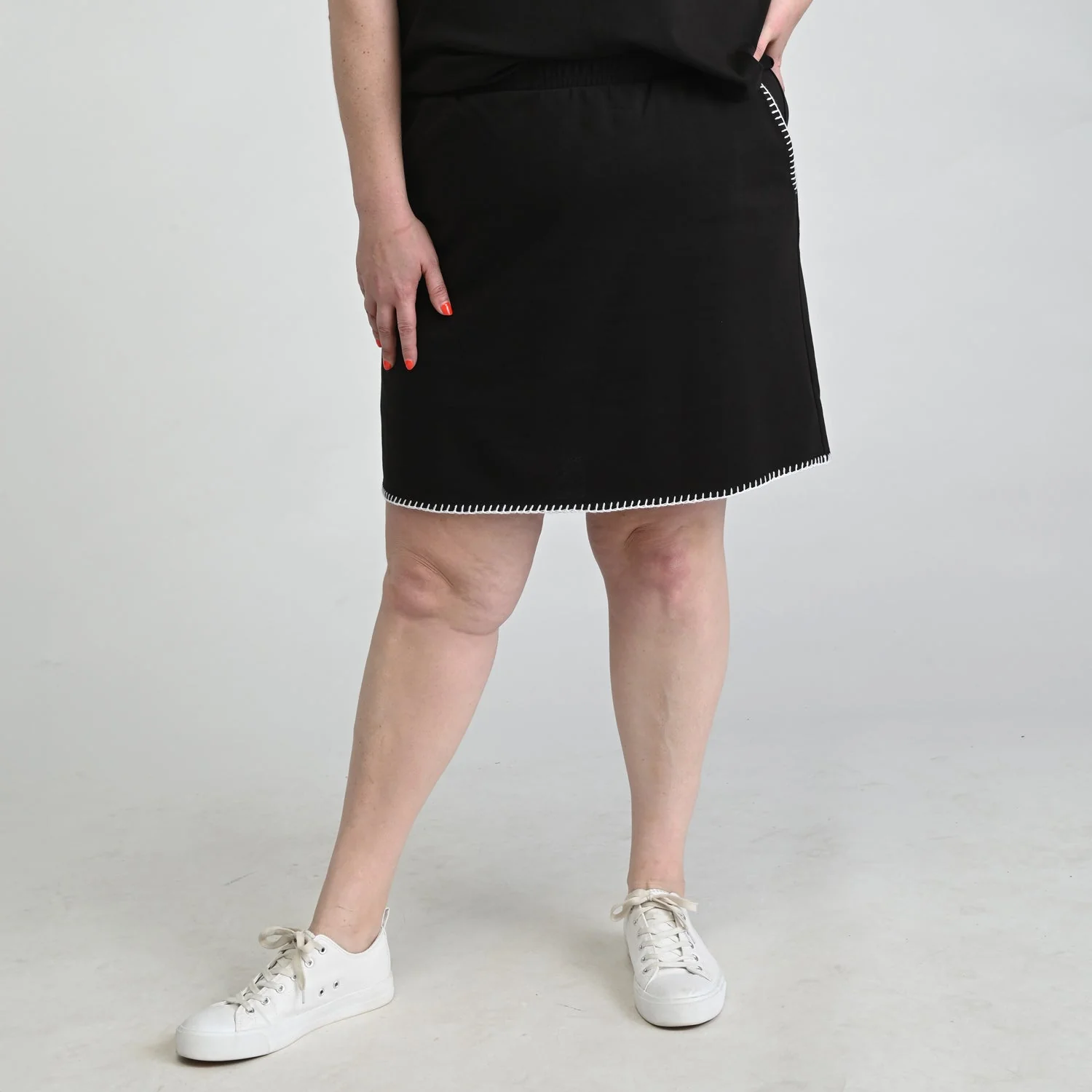 Christopher & Banks Relaxed Restyled Whip Stitch Skort - Image 6