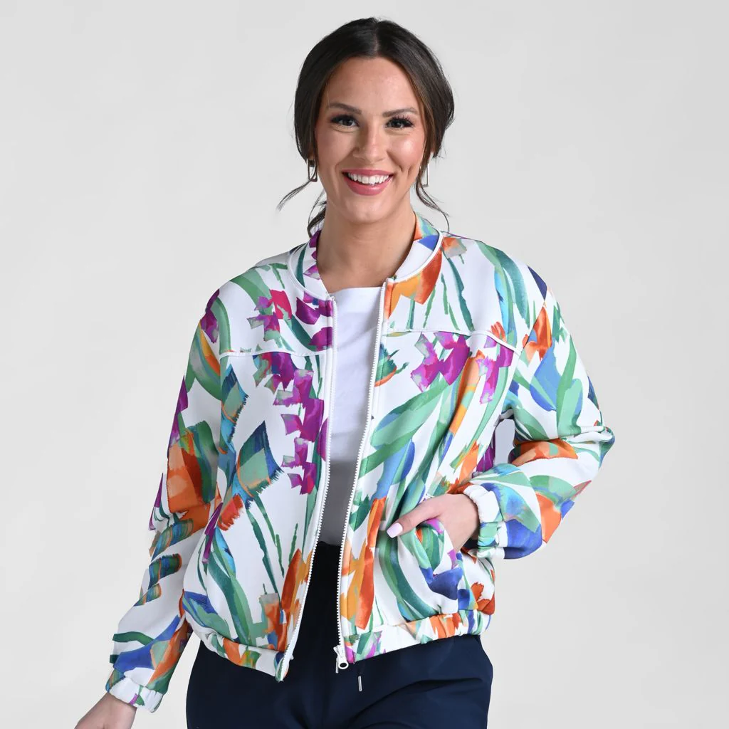Christopher & Banks Relaxed Restyled Zip Front Bomber Jacket - Image 3