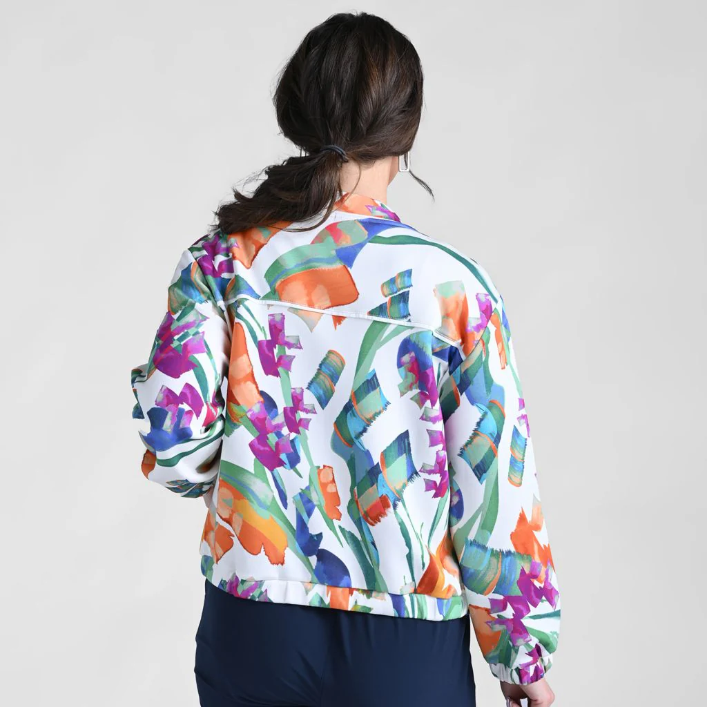 Christopher & Banks Relaxed Restyled Zip Front Bomber Jacket - Image 4
