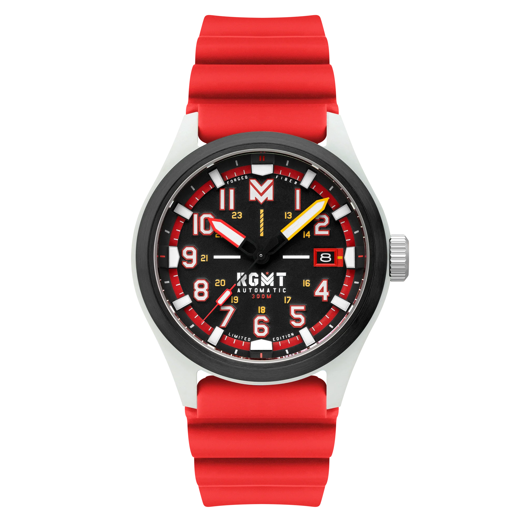 RGMT Men's 43mm Defender Automatic Limited Edition Silicone Strap Watch - Image 4