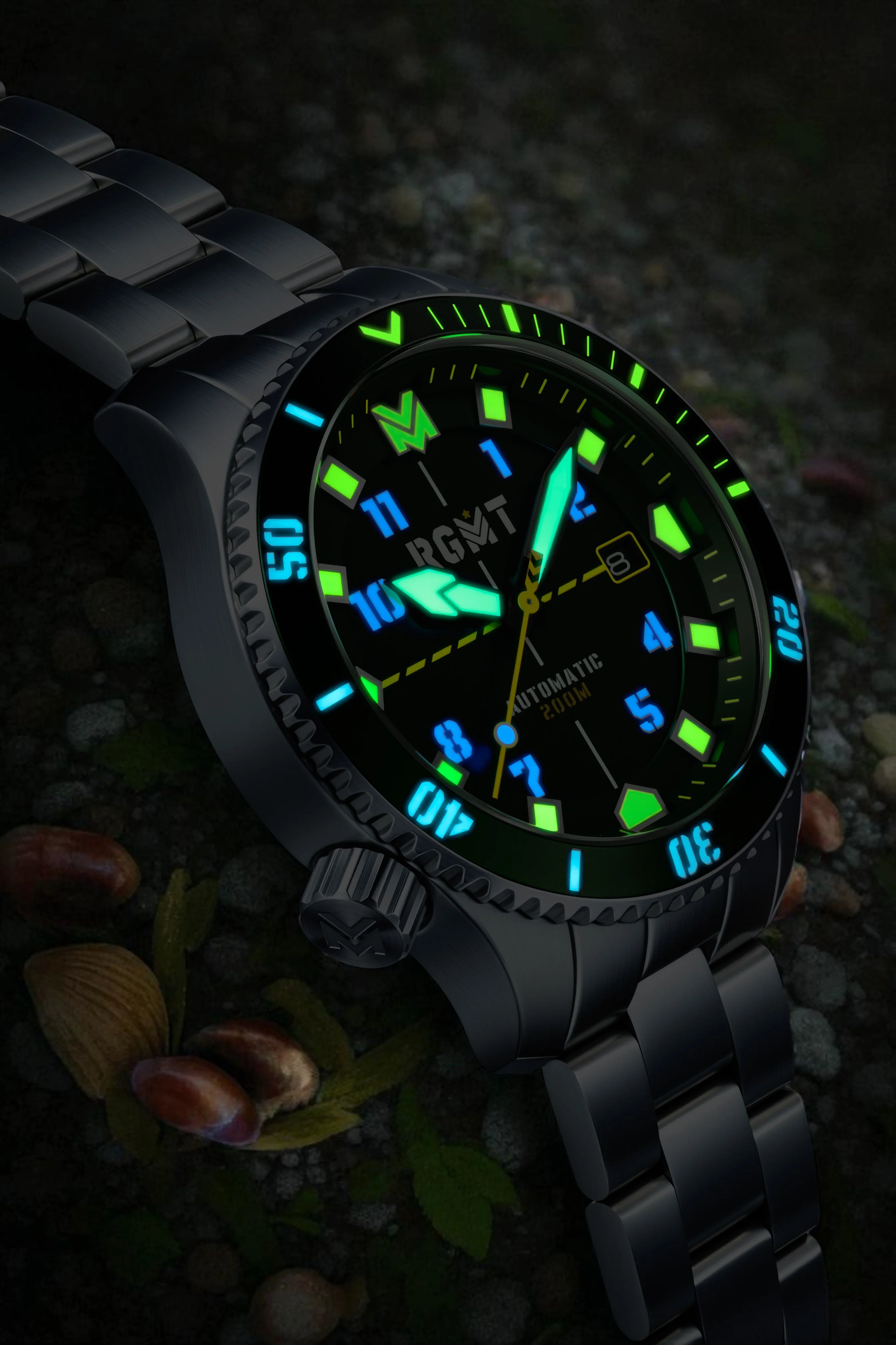 RGMT Men's 43mm Recon Diver Automatic Bracelet Watch - Image 6