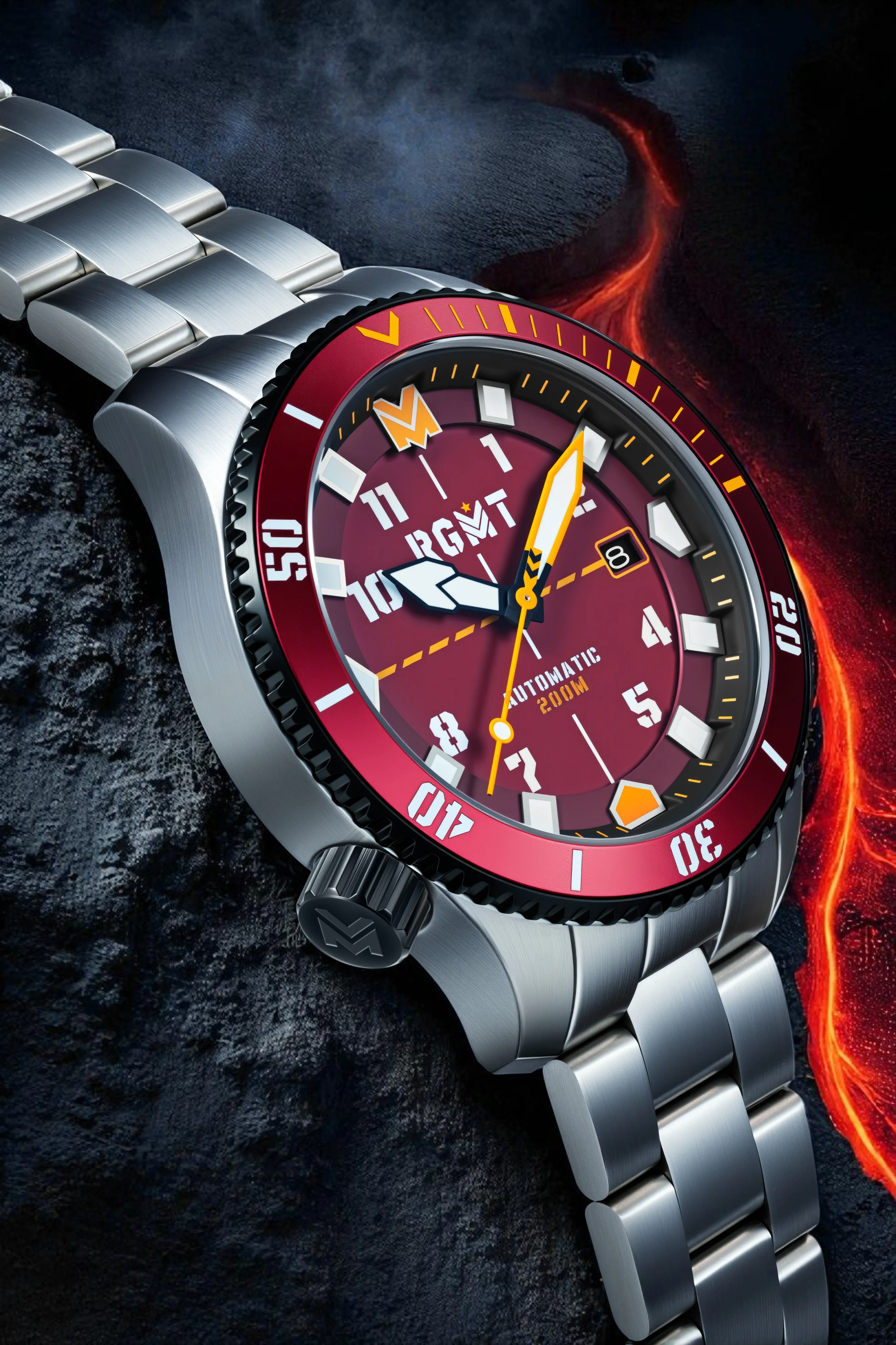 RGMT Men's 43mm Recon Diver Automatic Bracelet Watch - Image 7