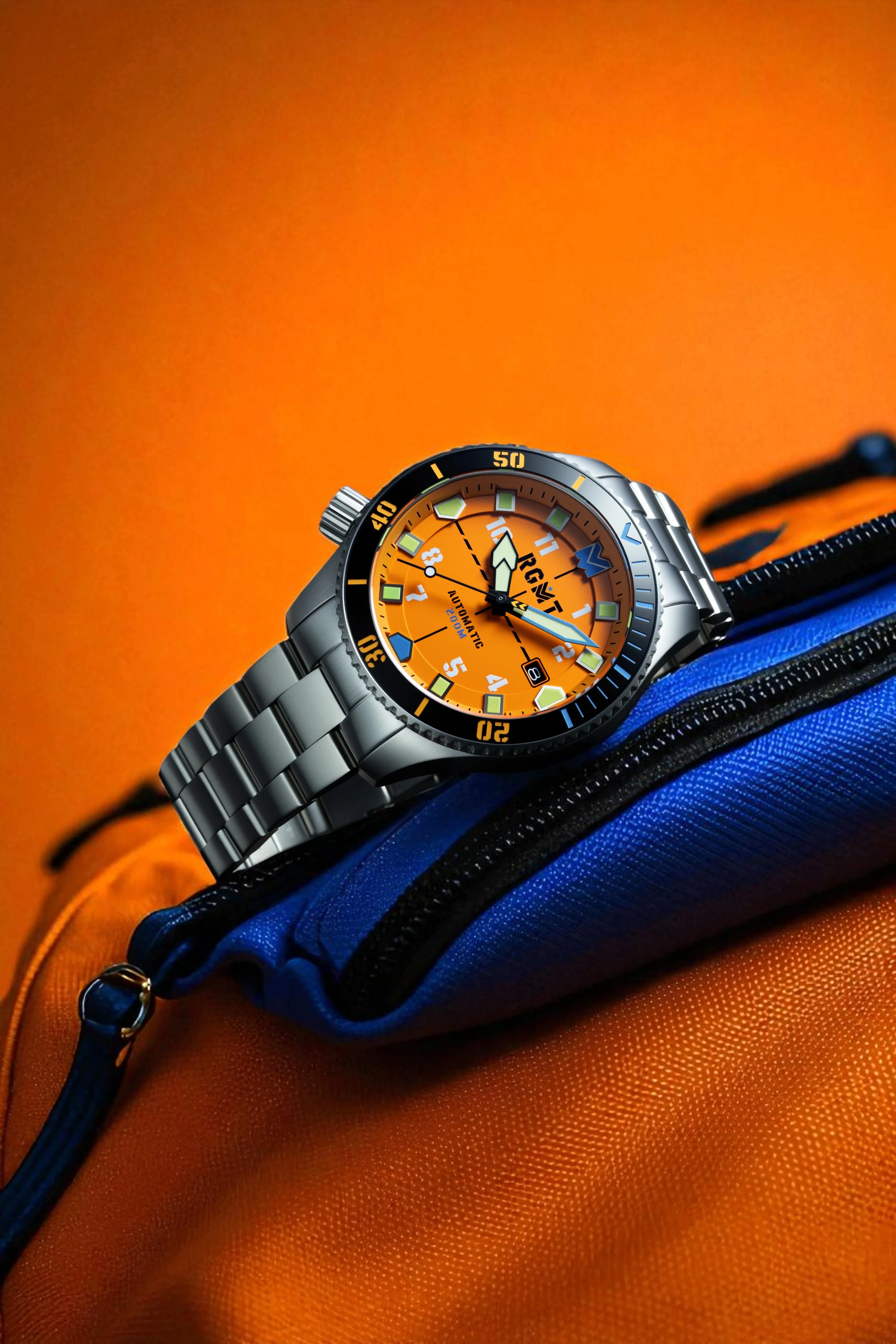 RGMT Men's 43mm Recon Diver Automatic Bracelet Watch - Image 8