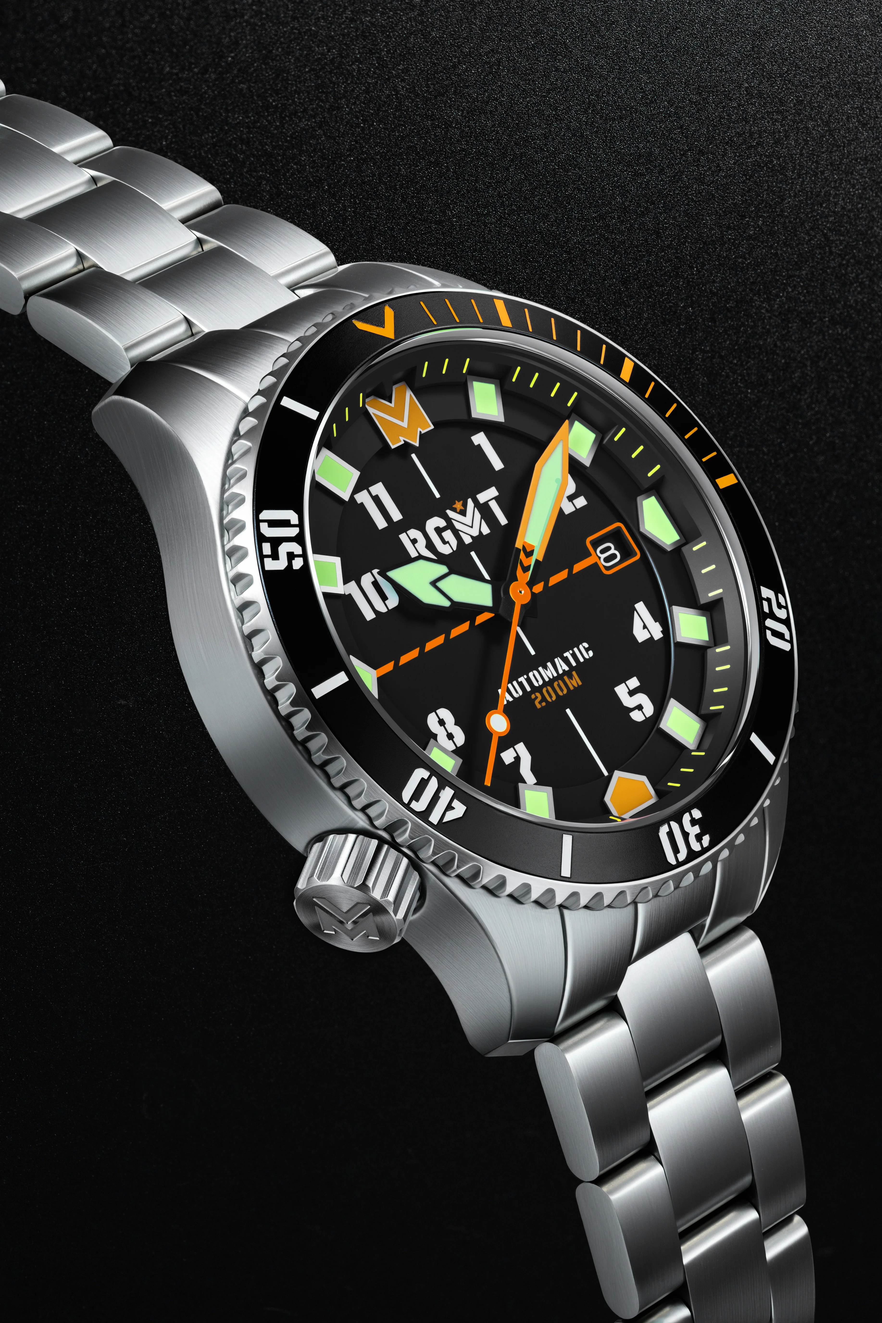 RGMT Men's 43mm Recon Diver Automatic Bracelet Watch - Image 9