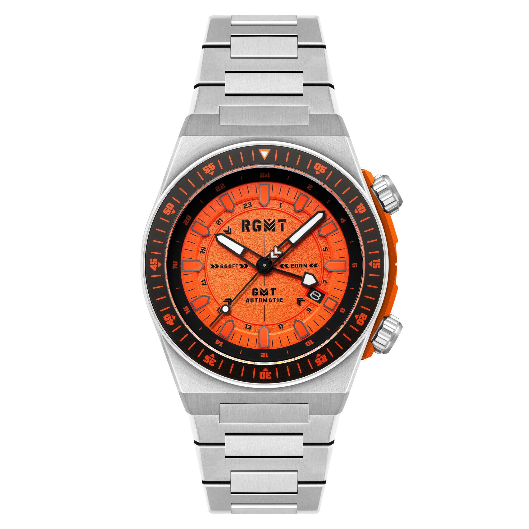 RGMT Men's 44mm Marksman Automatic GMT Bracelet Watch - Image 4