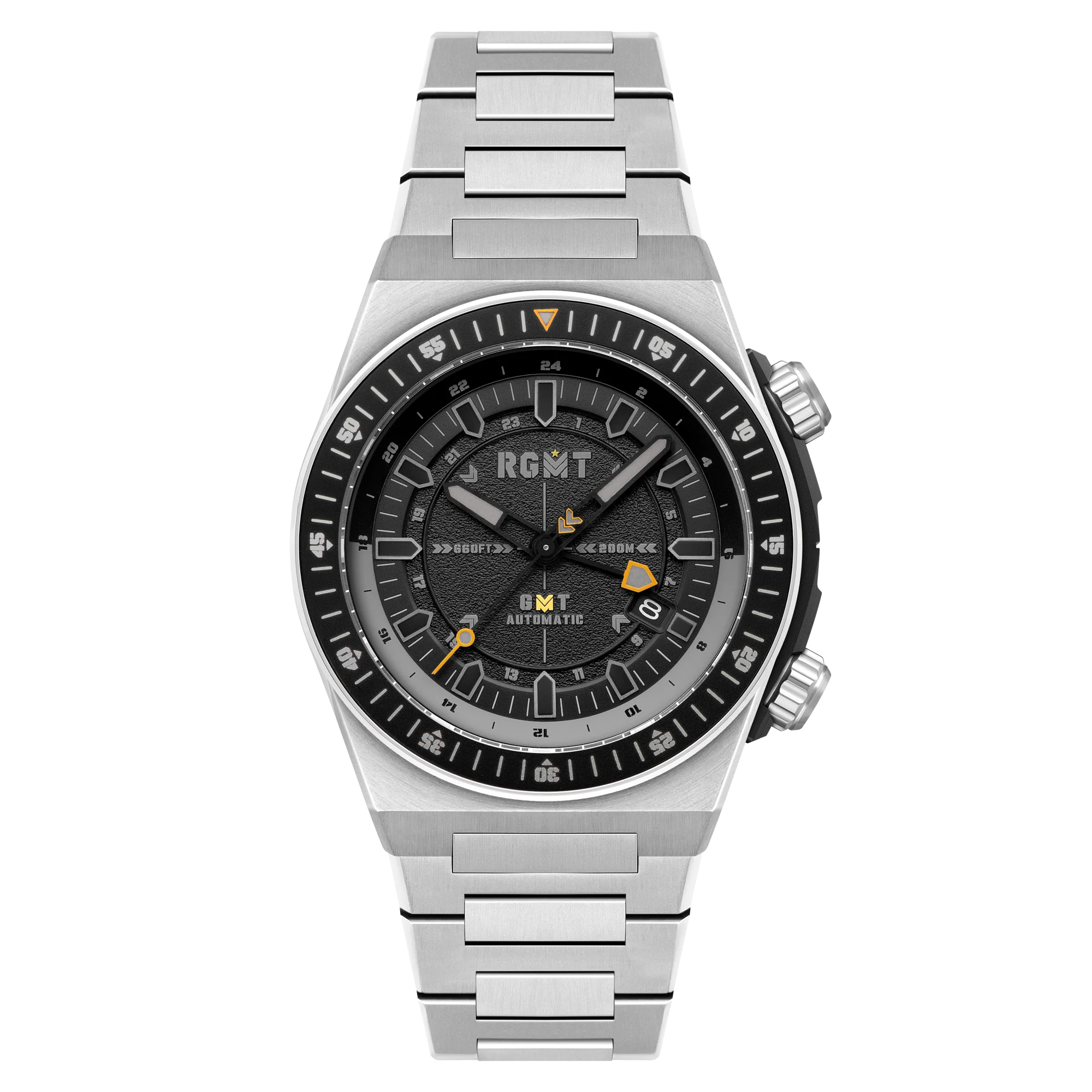 RGMT Men's 44mm Marksman Automatic GMT Bracelet Watch - Image 5