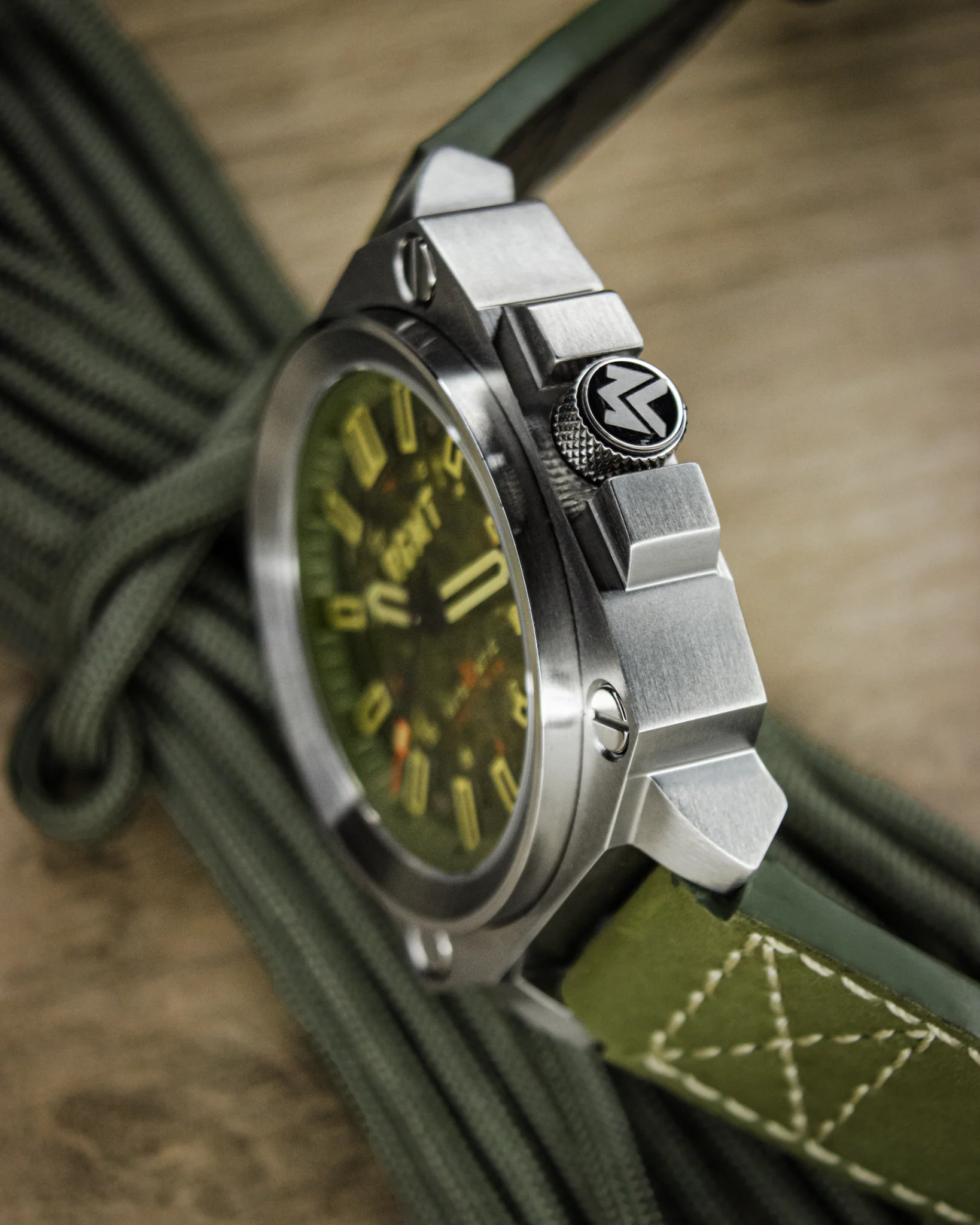 RGMT Men's 46mm Altimeter Skeletonized Automatic Leather Strap Watch - Image 9