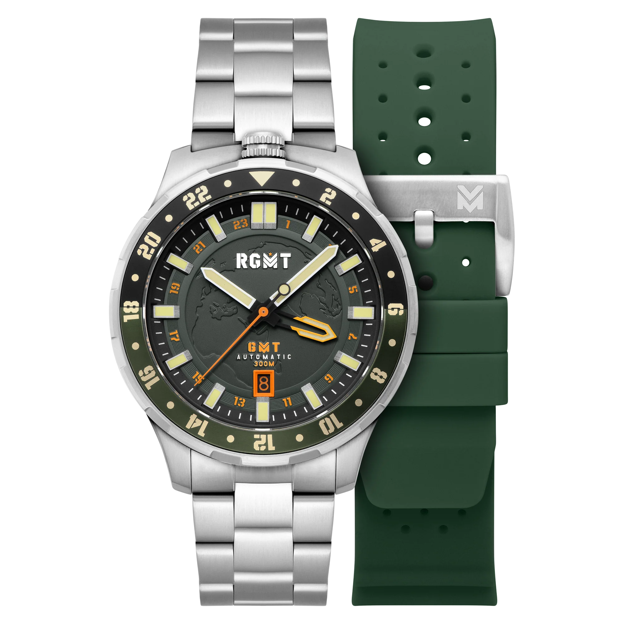 RGMT Men's 46mm Globemaster Automatic GMT Interchangeable Watch - Image 3