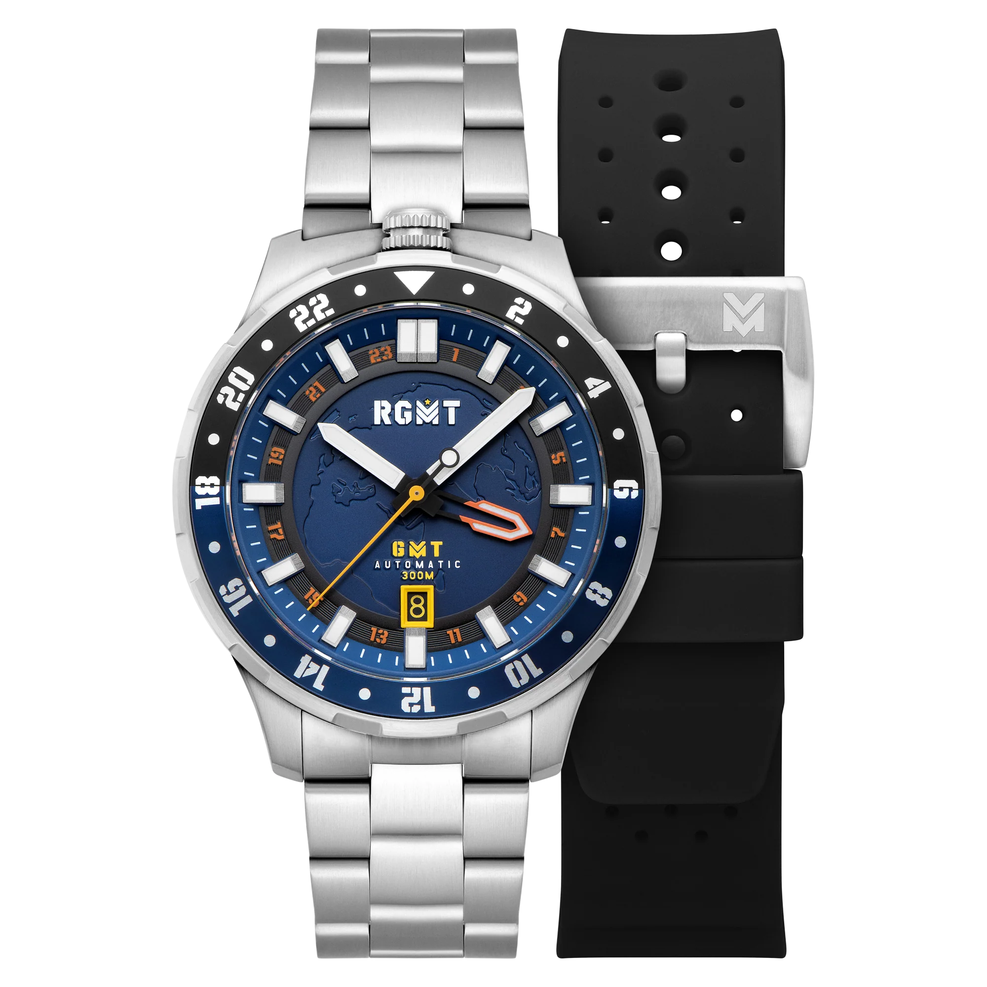 RGMT Men's 46mm Globemaster Automatic GMT Interchangeable Watch - Image 4