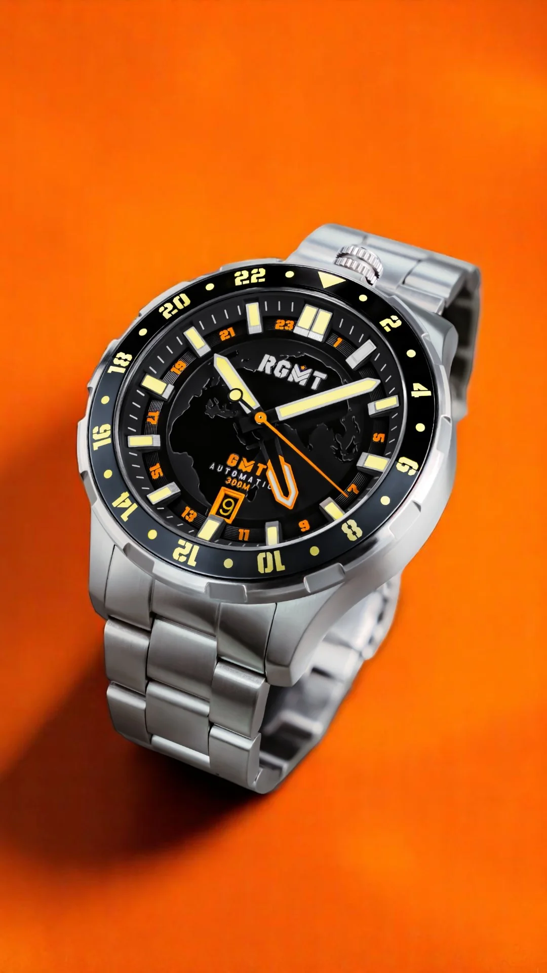 RGMT Men's 46mm Globemaster Automatic GMT Interchangeable Watch - Image 5