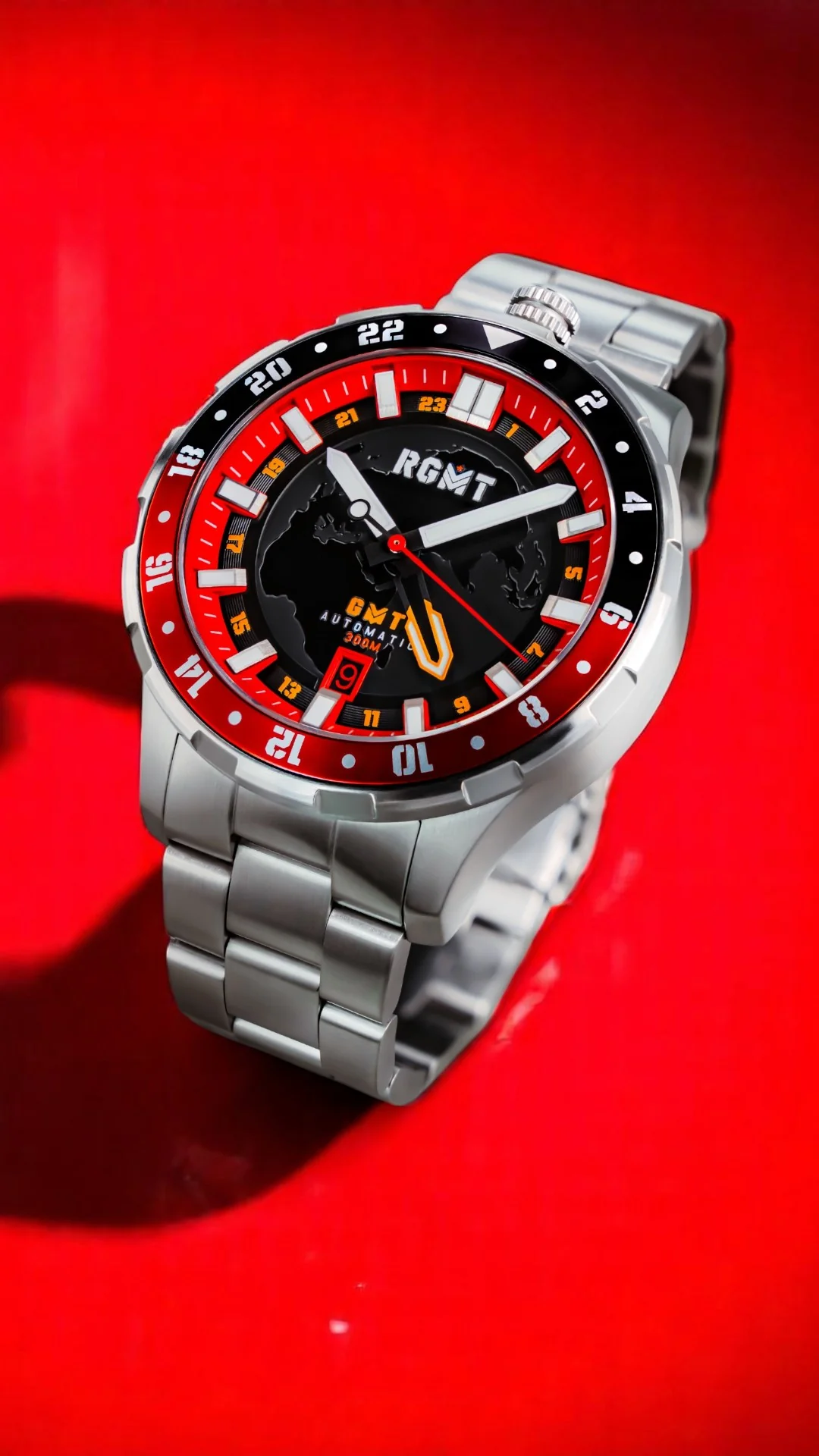 RGMT Men's 46mm Globemaster Automatic GMT Interchangeable Watch - Image 7