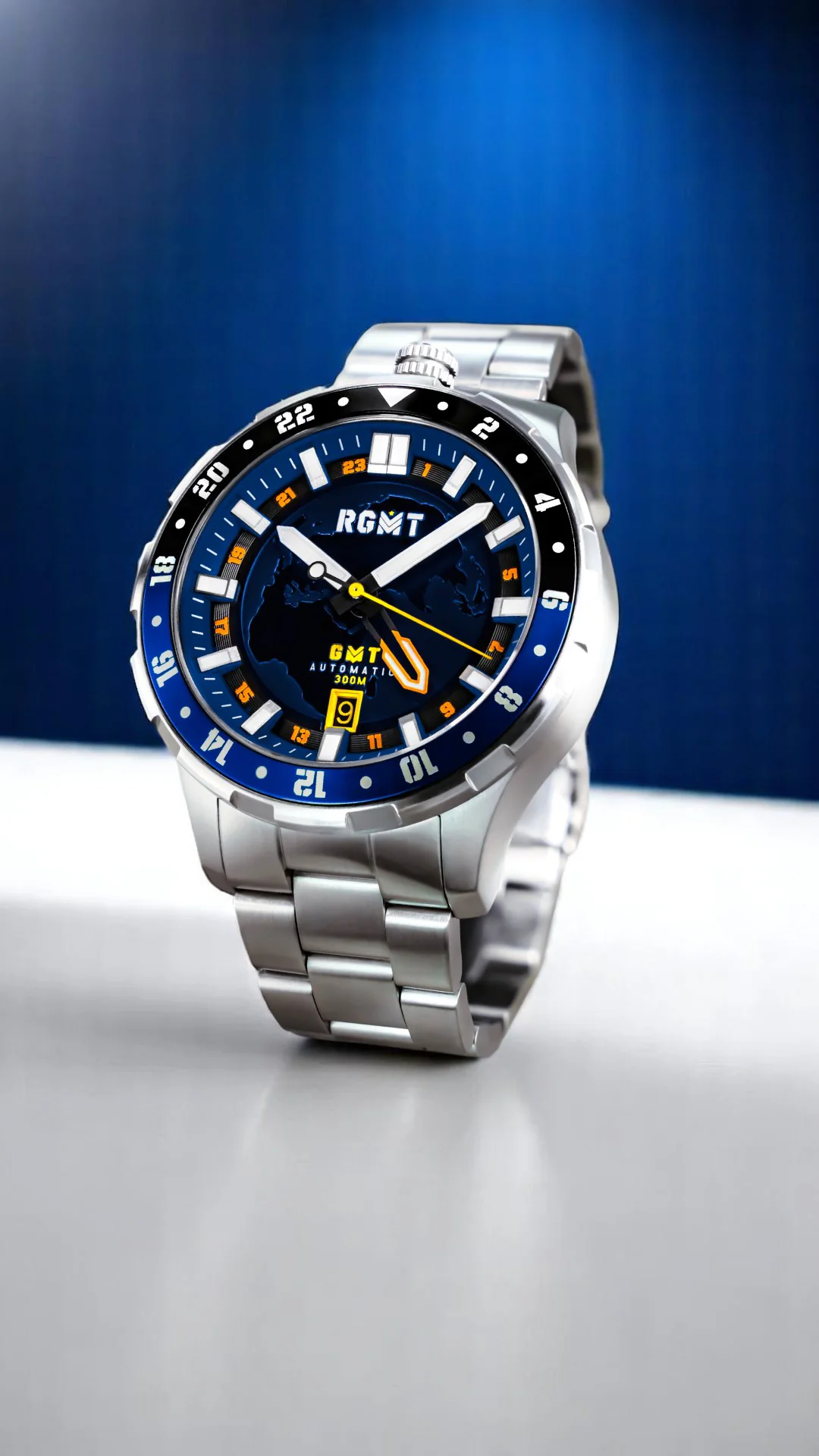 RGMT Men's 46mm Globemaster Automatic GMT Interchangeable Watch - Image 8