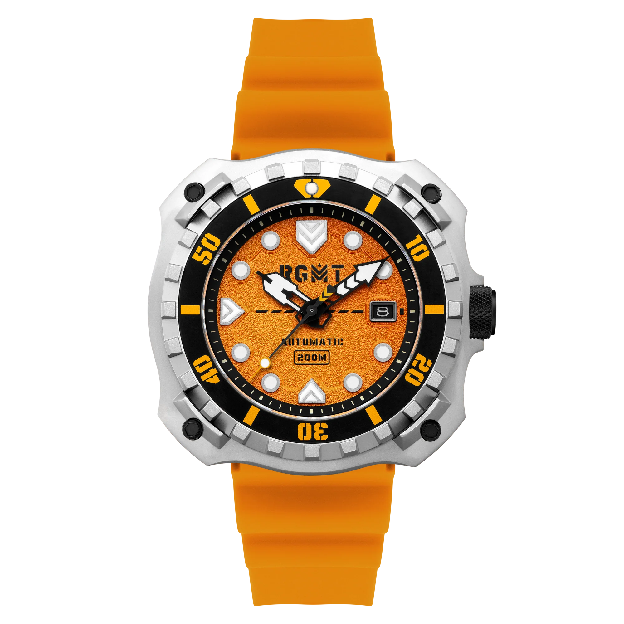 RGMT Men's 48mm Minesweep Automatic Silicone Strap Watch - Image 2