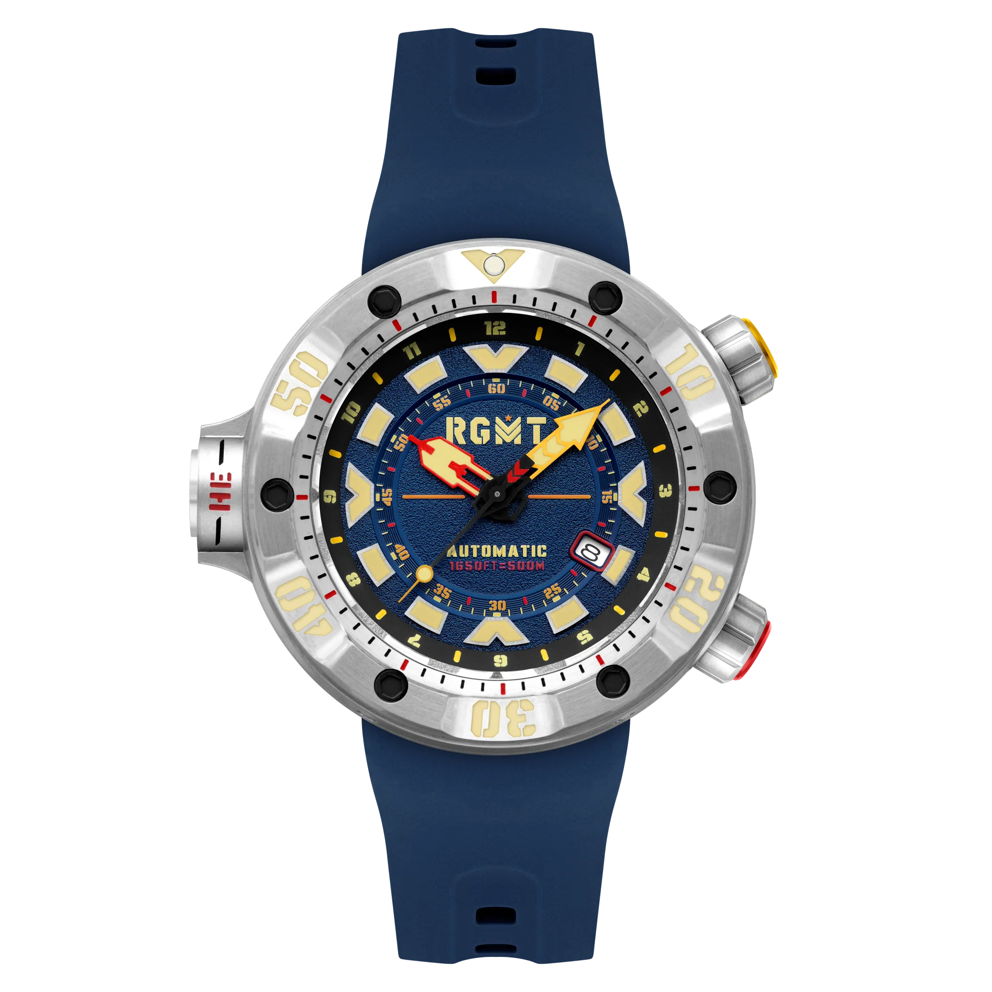 RGMT Men's 50mm Depth Charge Automatic Silicone Strap Watch - Image 3