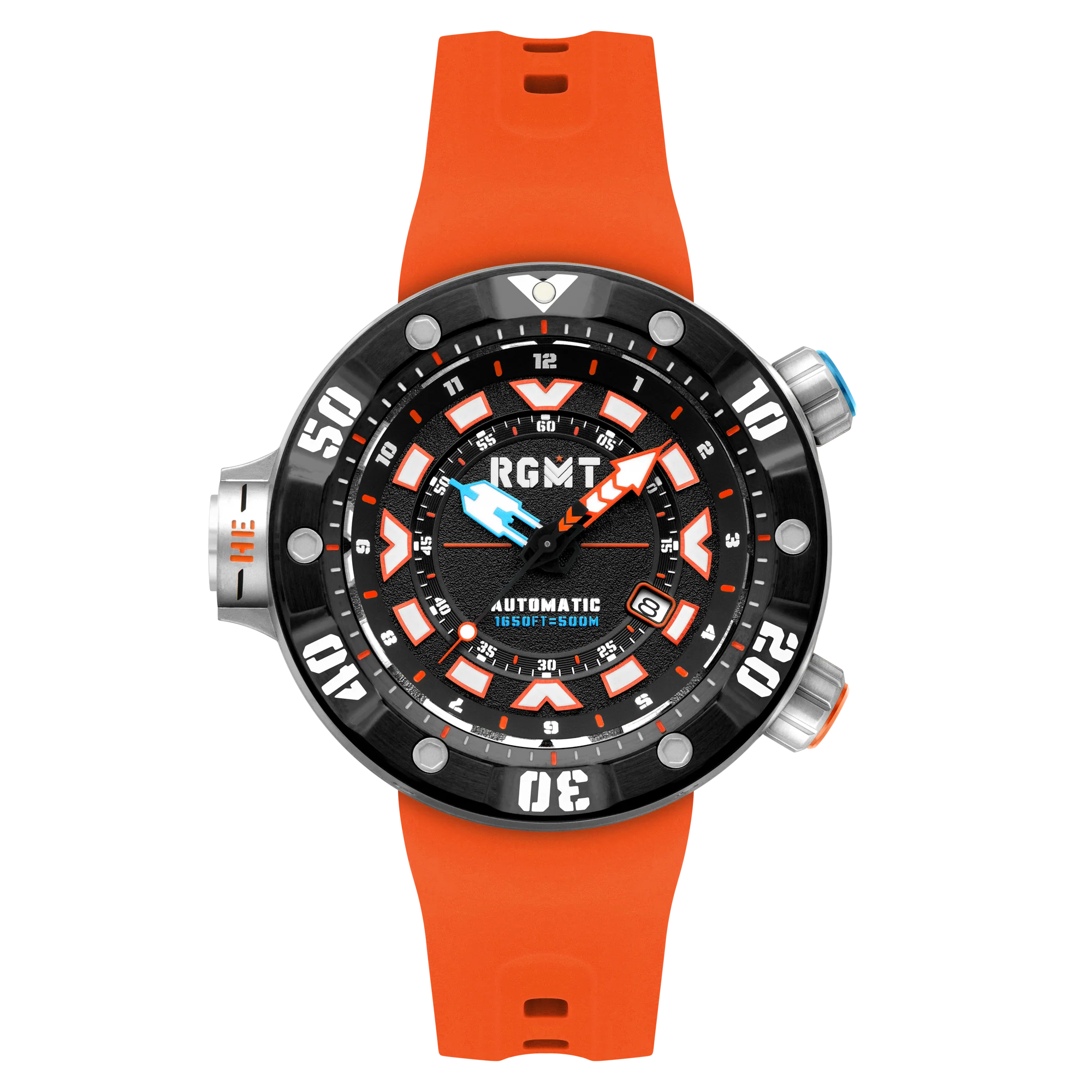 RGMT Men's 50mm Depth Charge Automatic Silicone Strap Watch - Image 4