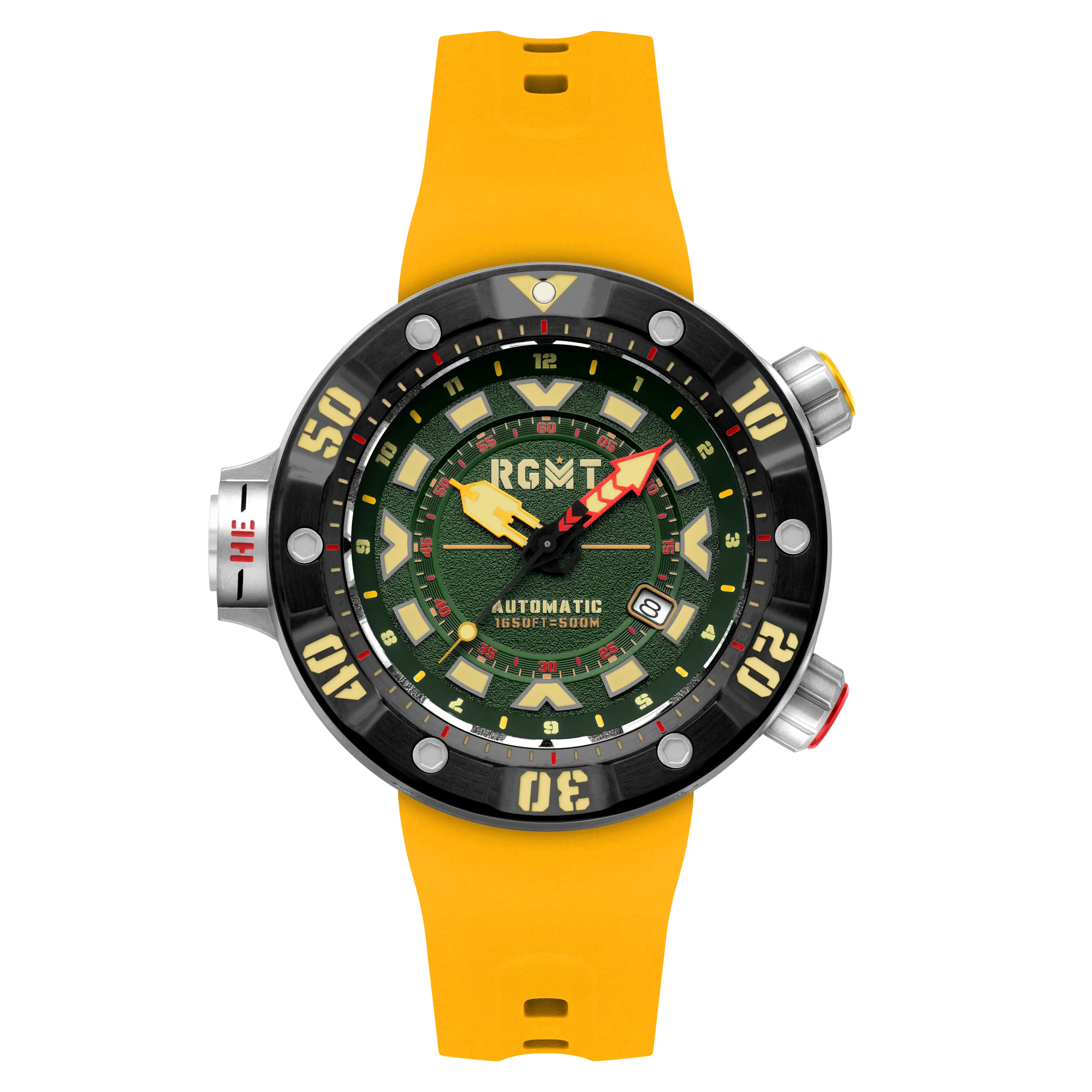 RGMT Men's 50mm Depth Charge Automatic Silicone Strap Watch - Image 5