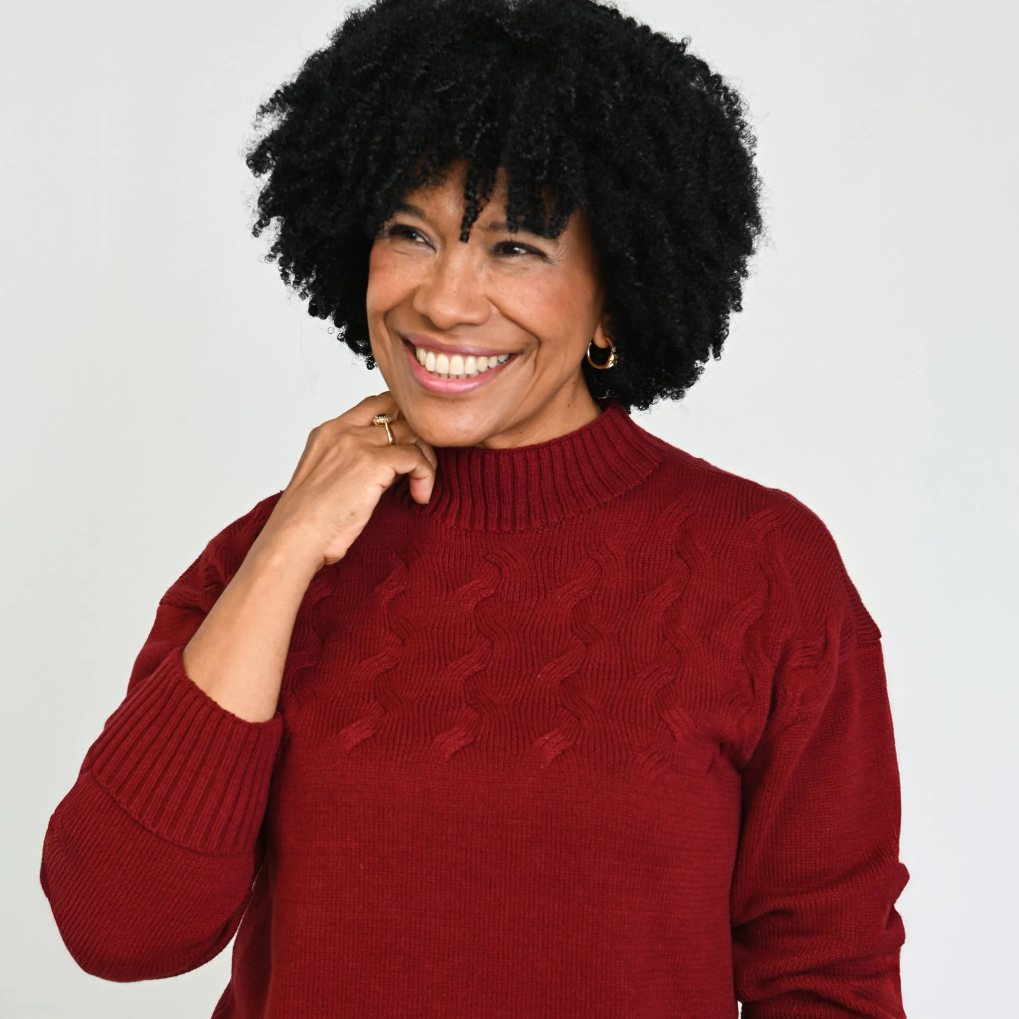 Christopher & Banks Ribbed Mock Neck Sweater - Image 8