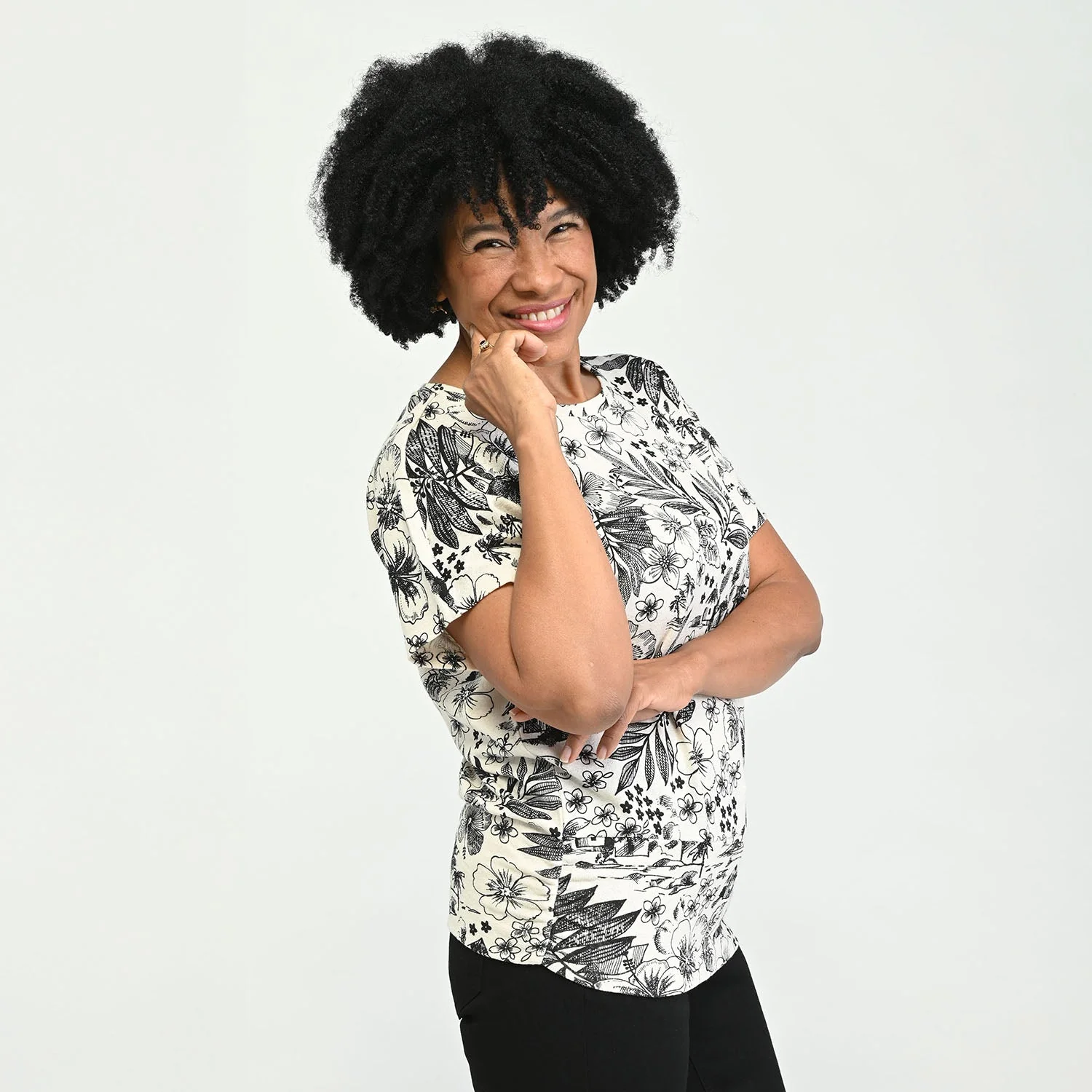 Christopher & Banks Ruched Banded Hem Top - Image 5