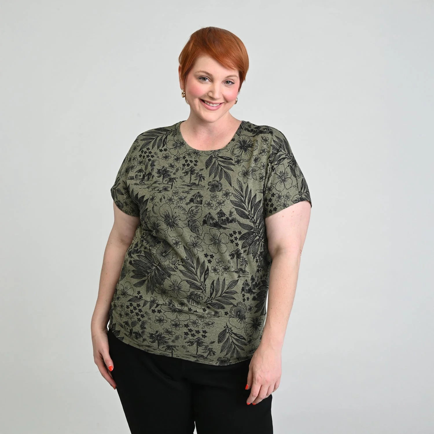 Christopher & Banks Ruched Banded Hem Top - Image 7