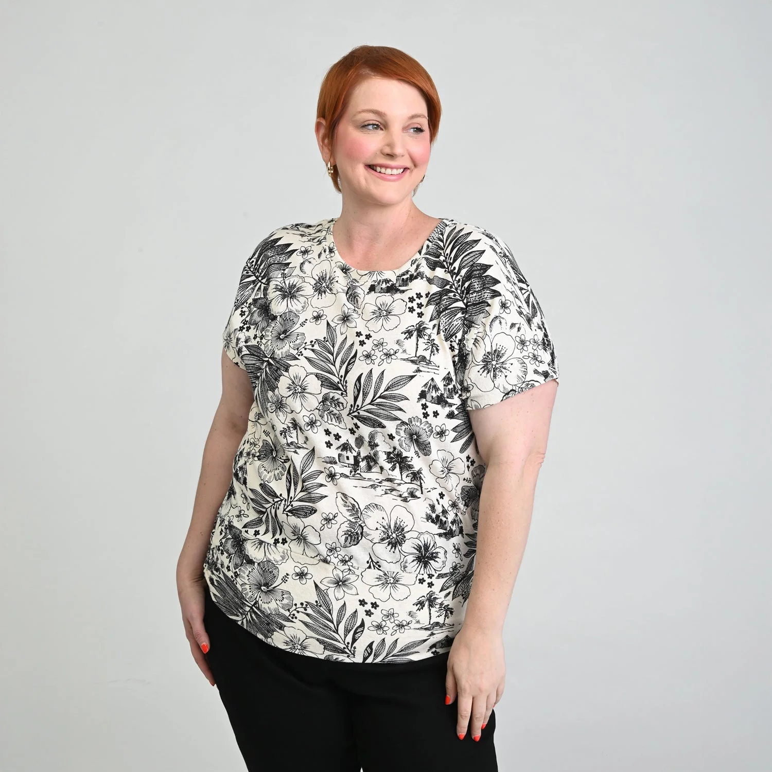 Christopher & Banks Ruched Banded Hem Top - Image 9