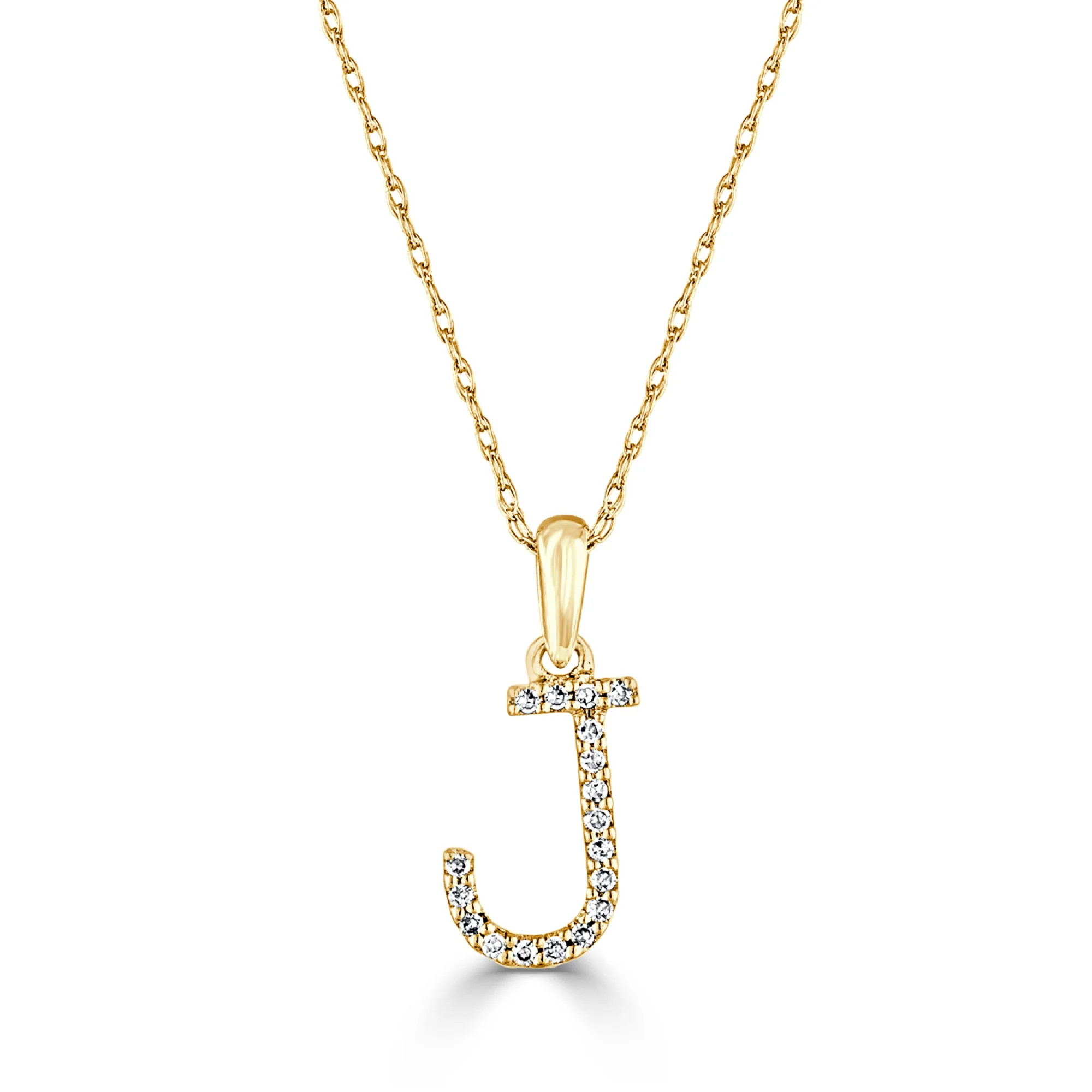 Sabrina Designs 14K Gold 0.06ctw Diamond Initial Pendant with Chain - Image 10