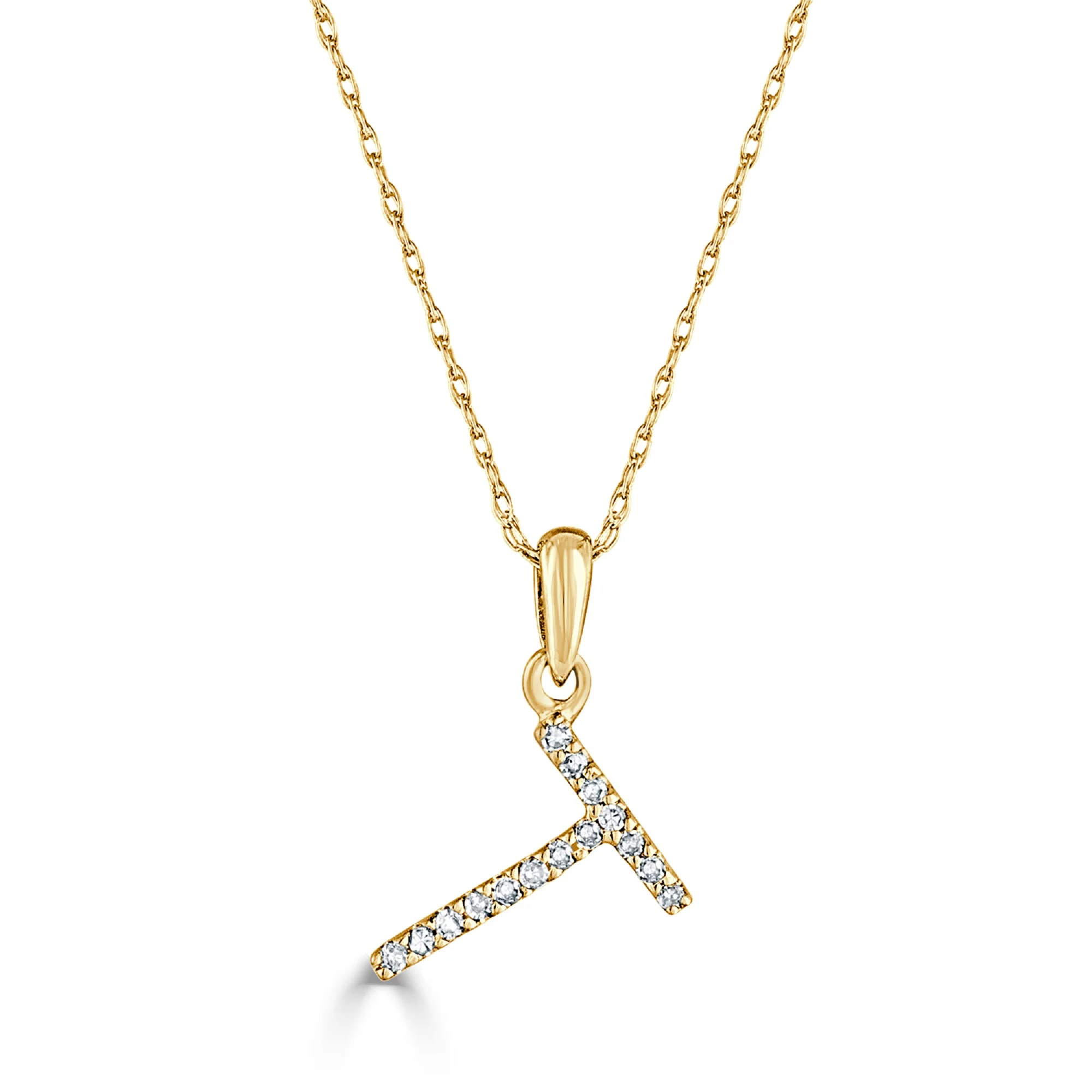Sabrina Designs 14K Gold 0.06ctw Diamond Initial Pendant with Chain - Image 20