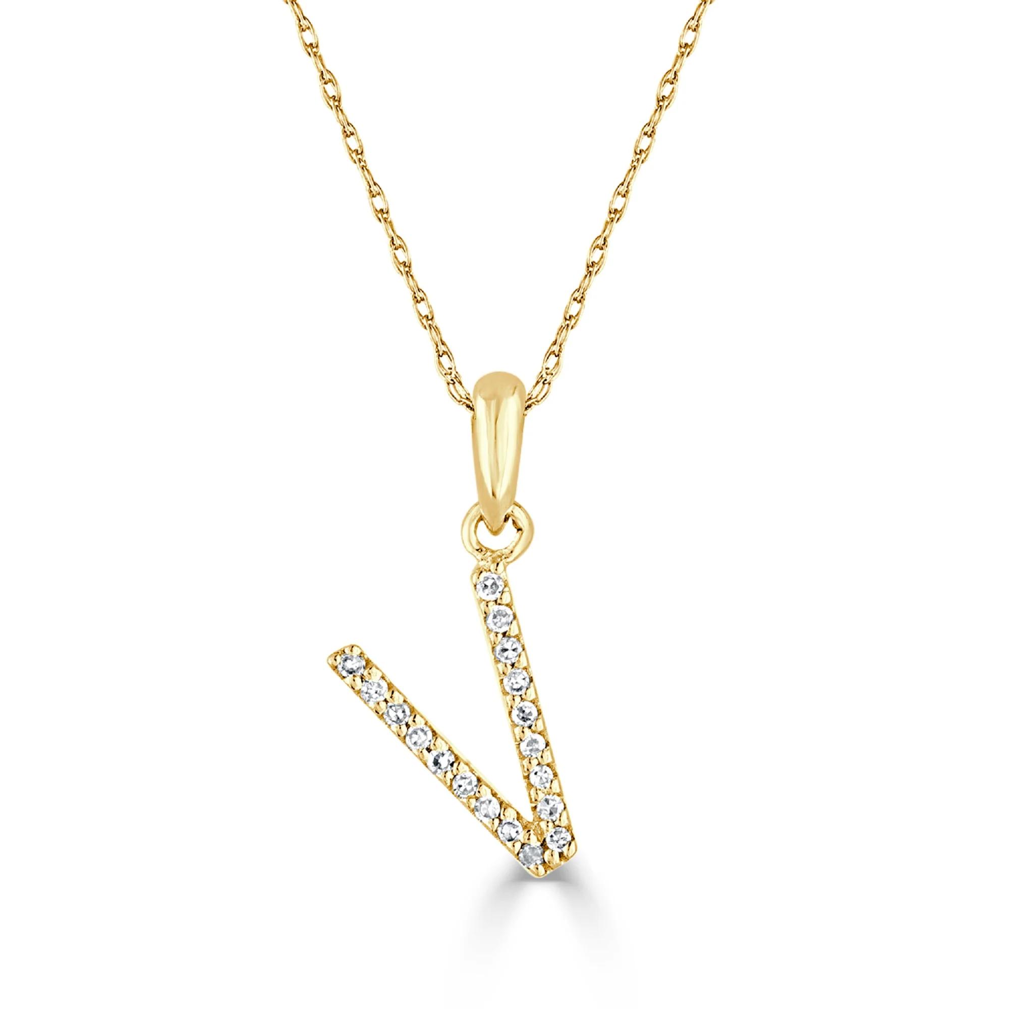 Sabrina Designs 14K Gold 0.06ctw Diamond Initial Pendant with Chain - Image 22