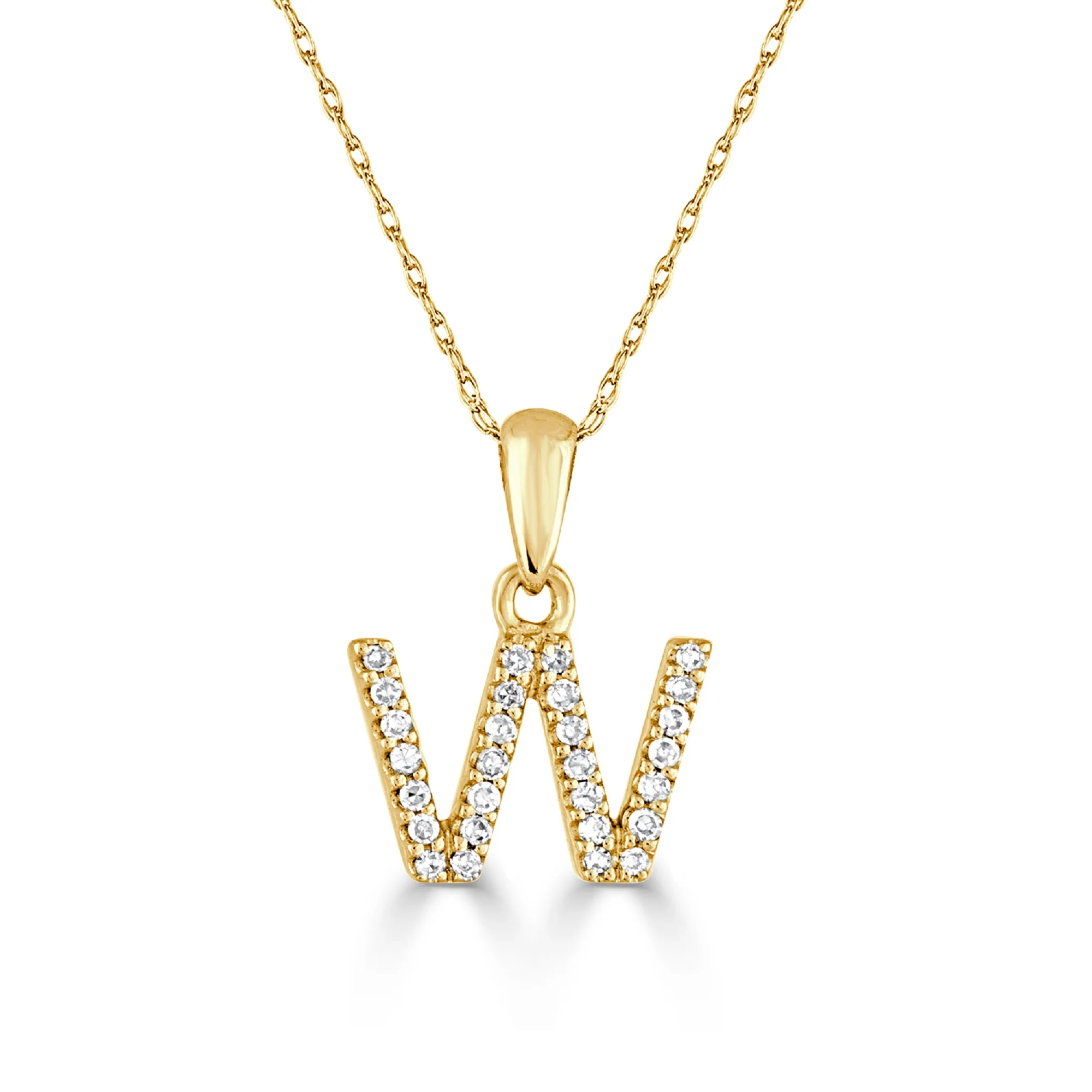 Sabrina Designs 14K Gold 0.06ctw Diamond Initial Pendant with Chain - Image 23