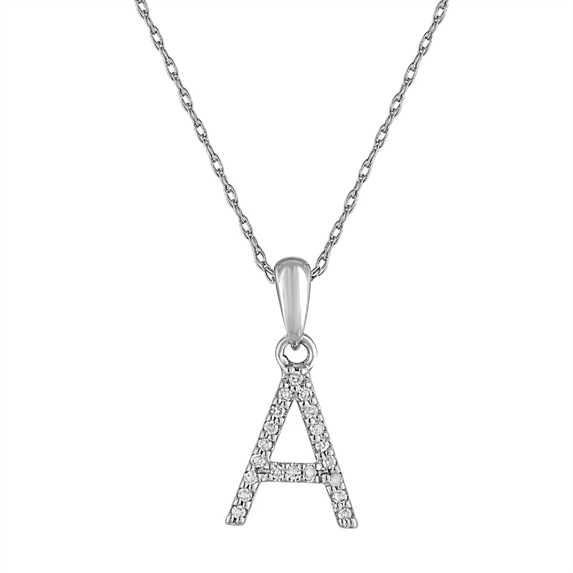 Sabrina Designs 14K Gold 0.06ctw Diamond Initial Pendant with Chain - Image 26