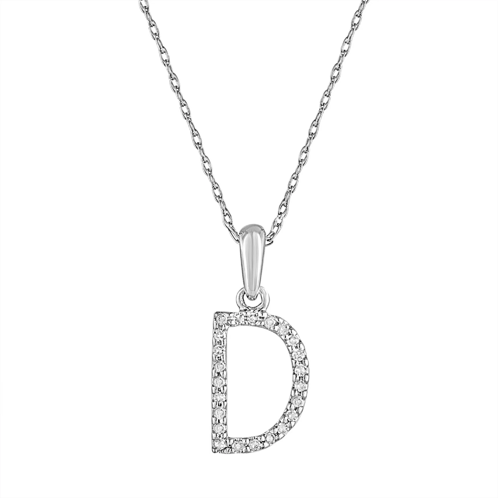 Sabrina Designs 14K Gold 0.06ctw Diamond Initial Pendant with Chain - Image 29