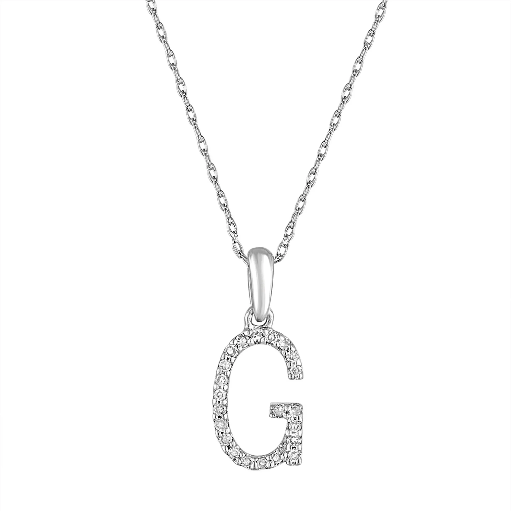 Sabrina Designs 14K Gold 0.06ctw Diamond Initial Pendant with Chain - Image 32