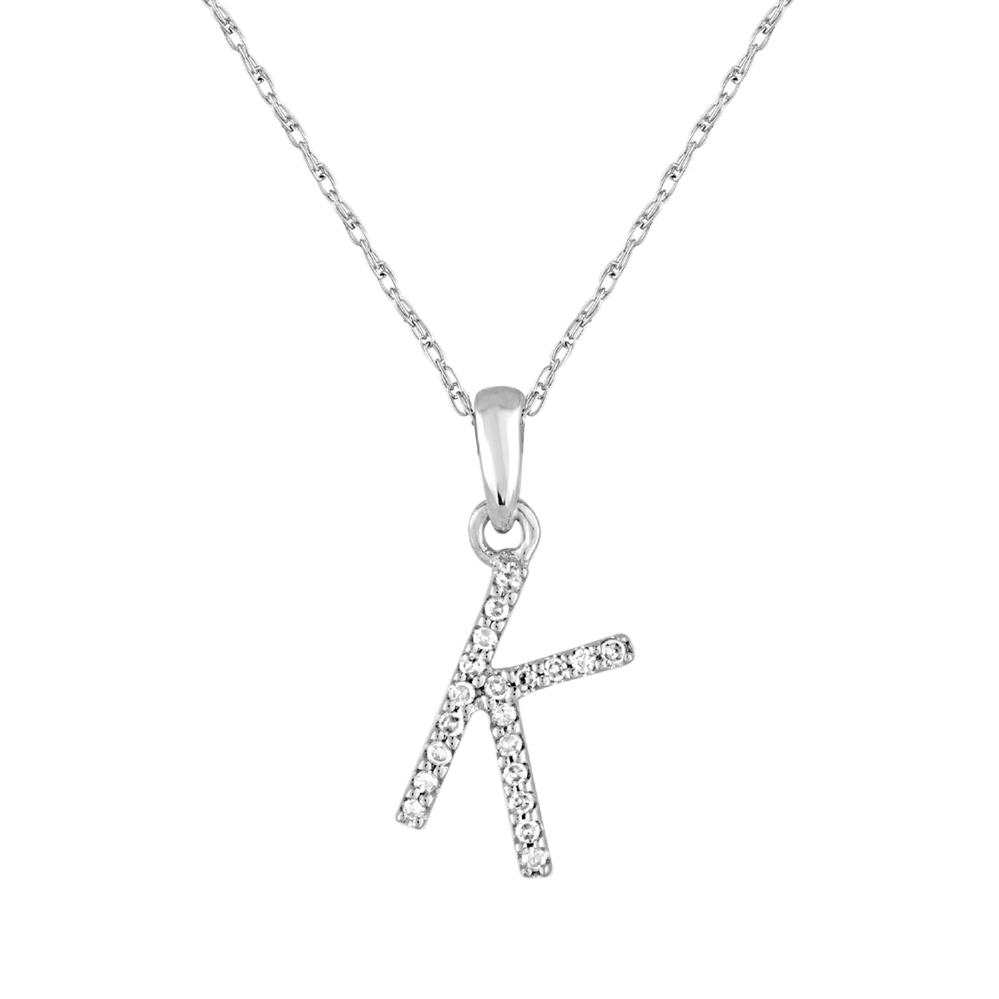 Sabrina Designs 14K Gold 0.06ctw Diamond Initial Pendant with Chain - Image 36