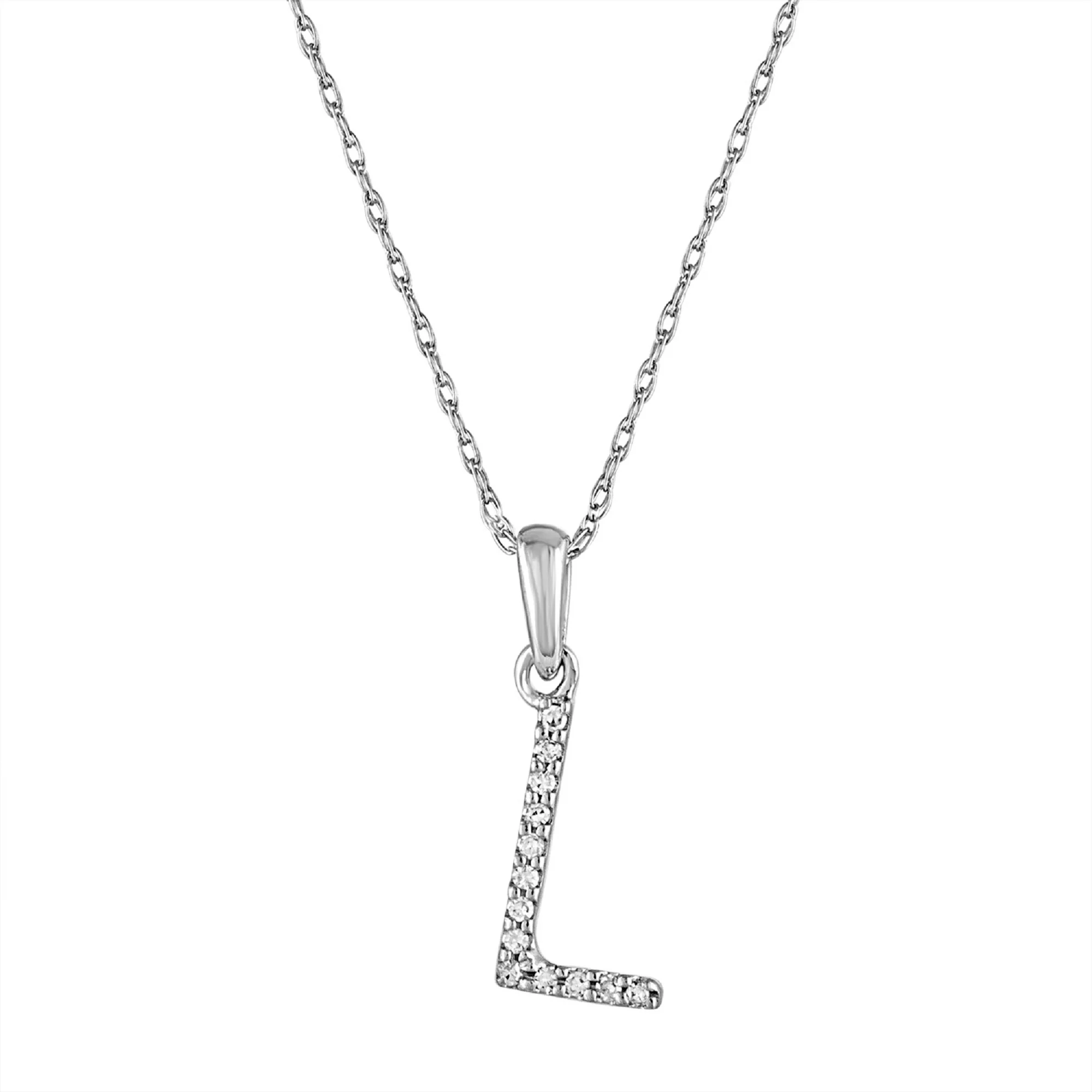 Sabrina Designs 14K Gold 0.06ctw Diamond Initial Pendant with Chain - Image 37