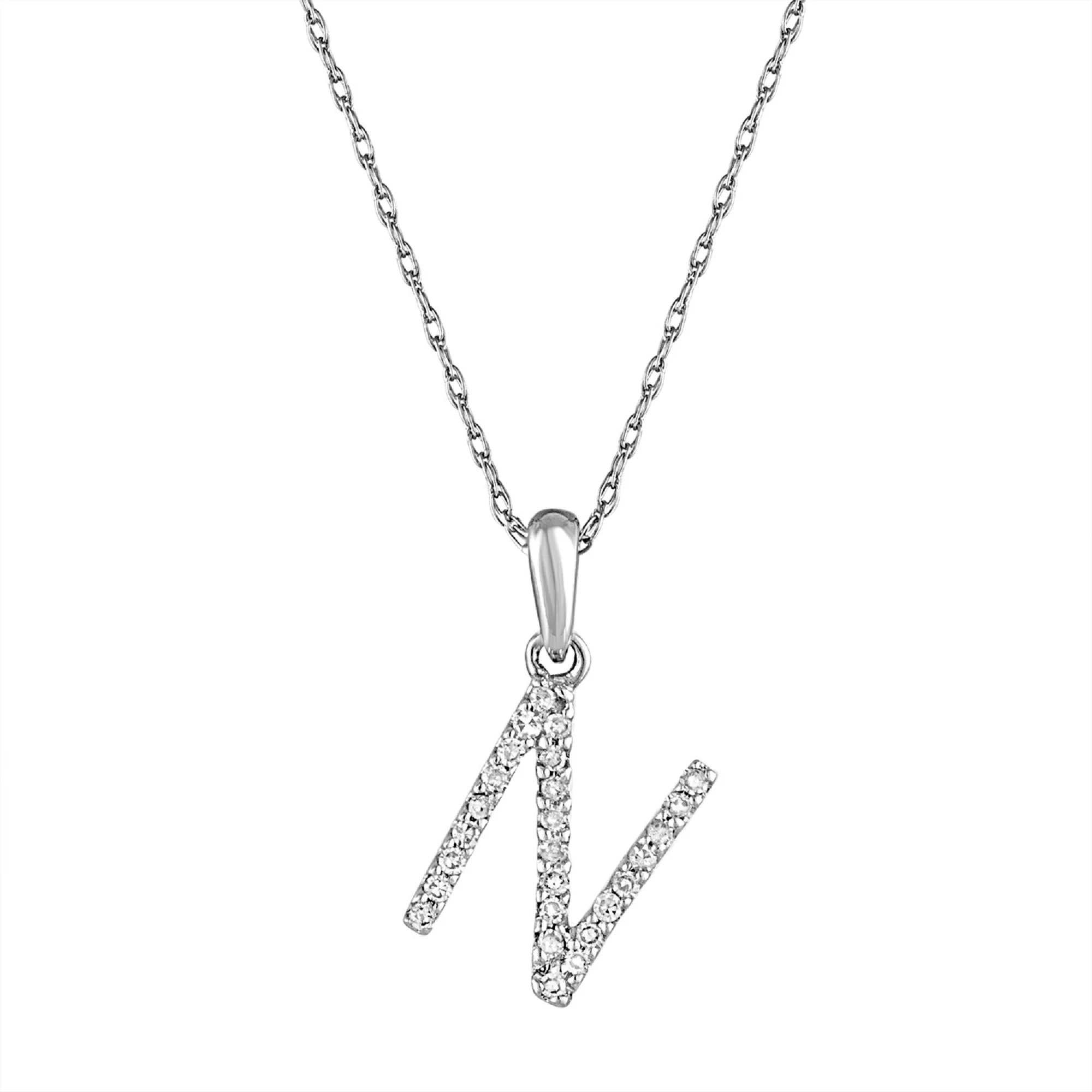 Sabrina Designs 14K Gold 0.06ctw Diamond Initial Pendant with Chain - Image 39