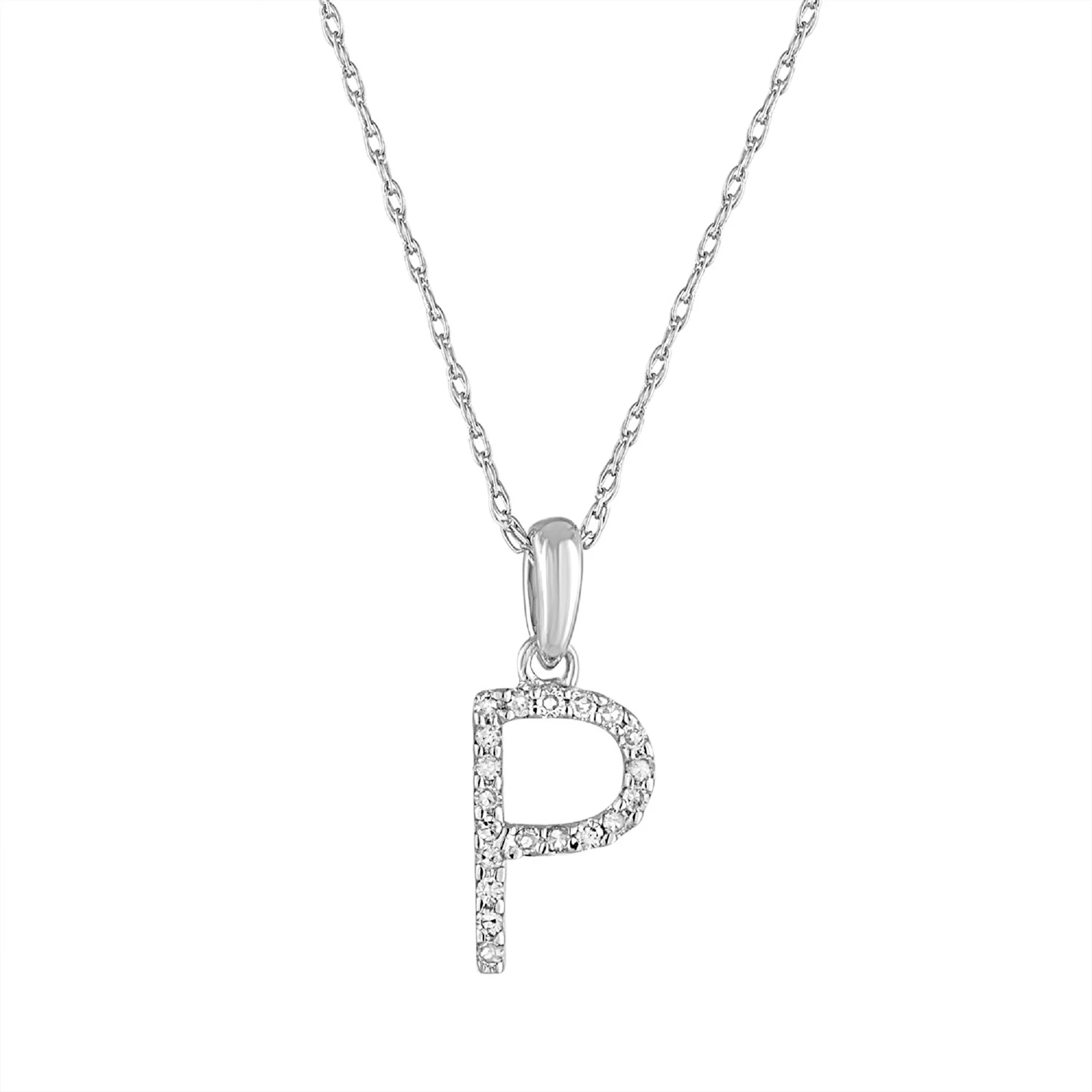 Sabrina Designs 14K Gold 0.06ctw Diamond Initial Pendant with Chain - Image 41