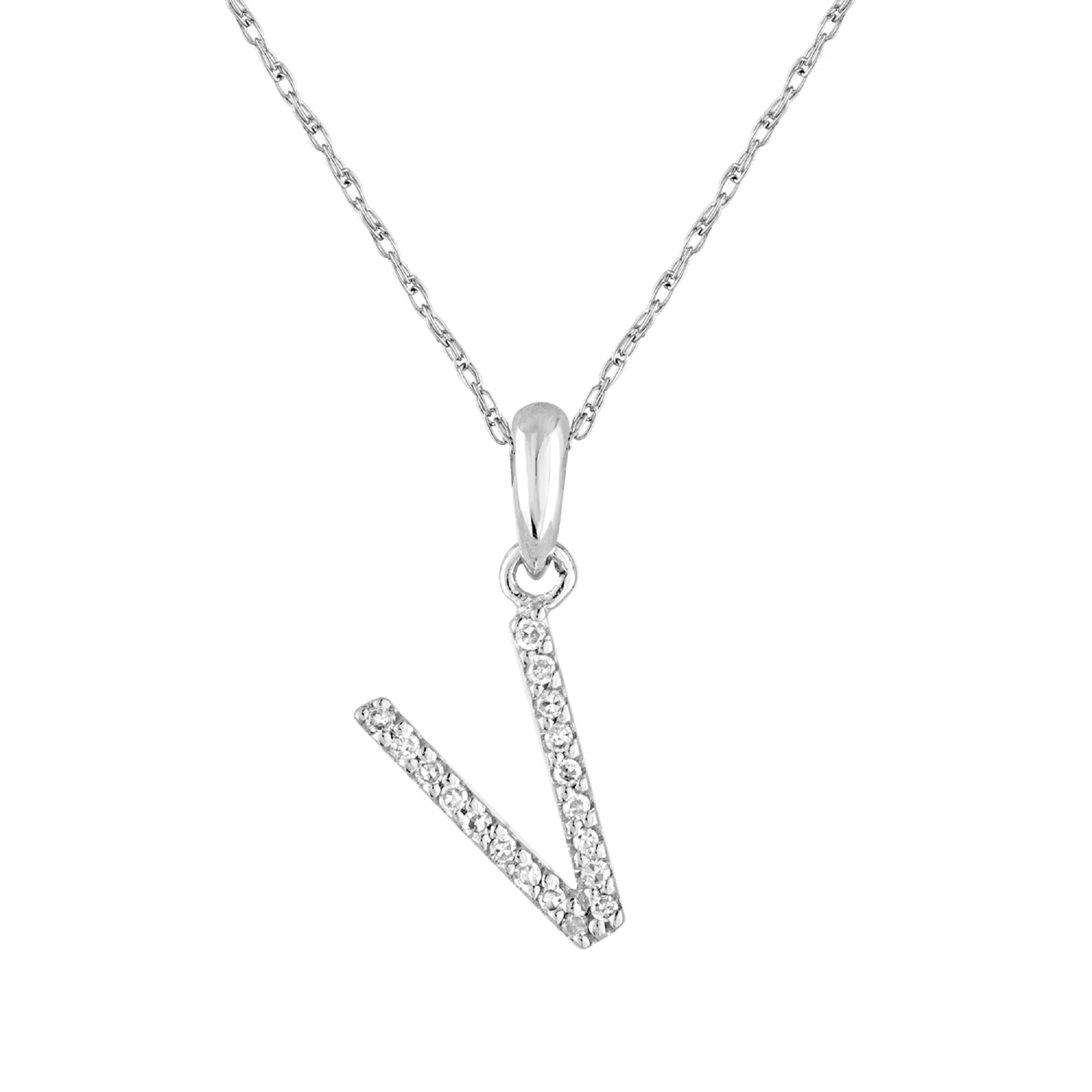 Sabrina Designs 14K Gold 0.06ctw Diamond Initial Pendant with Chain - Image 47
