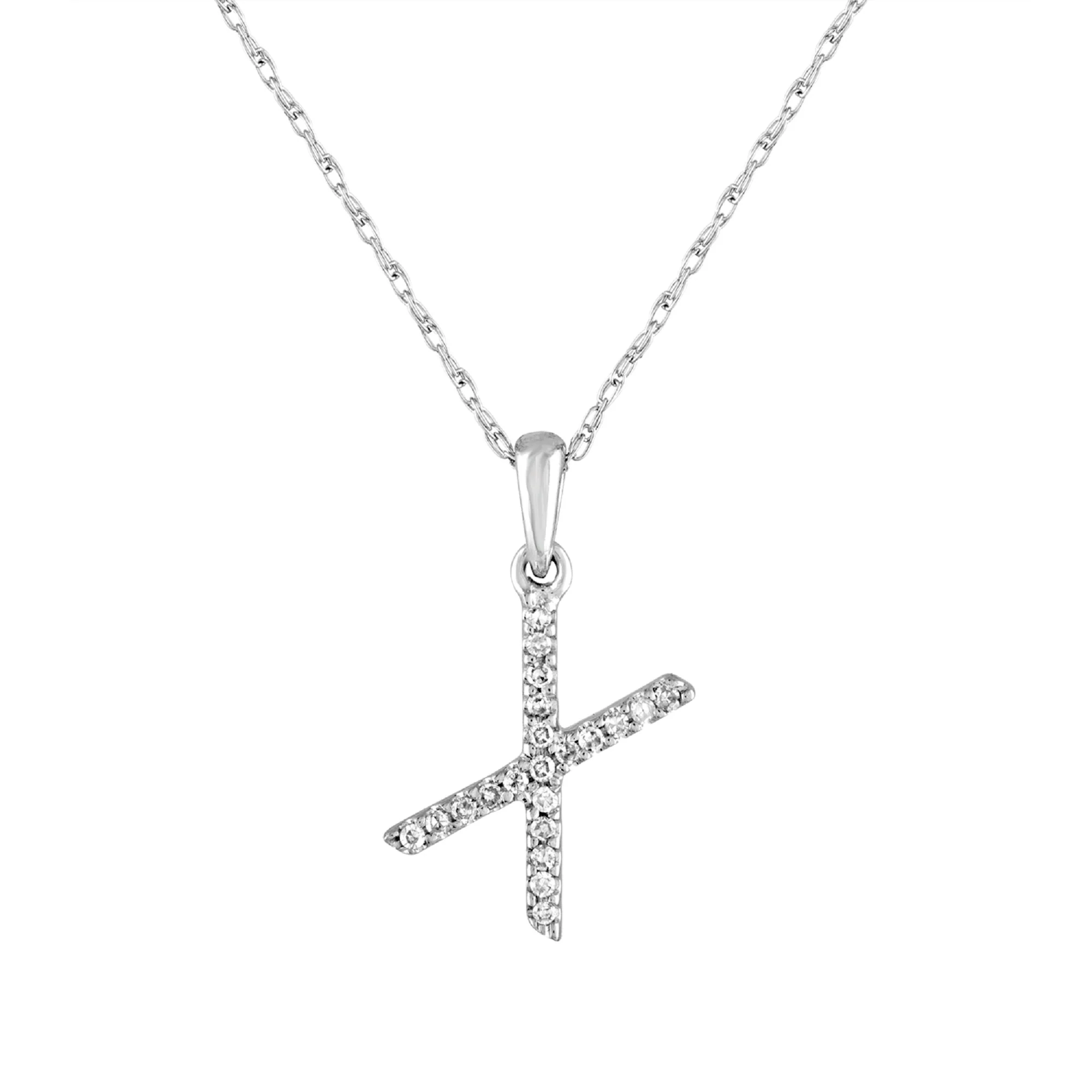 Sabrina Designs 14K Gold 0.06ctw Diamond Initial Pendant with Chain - Image 49