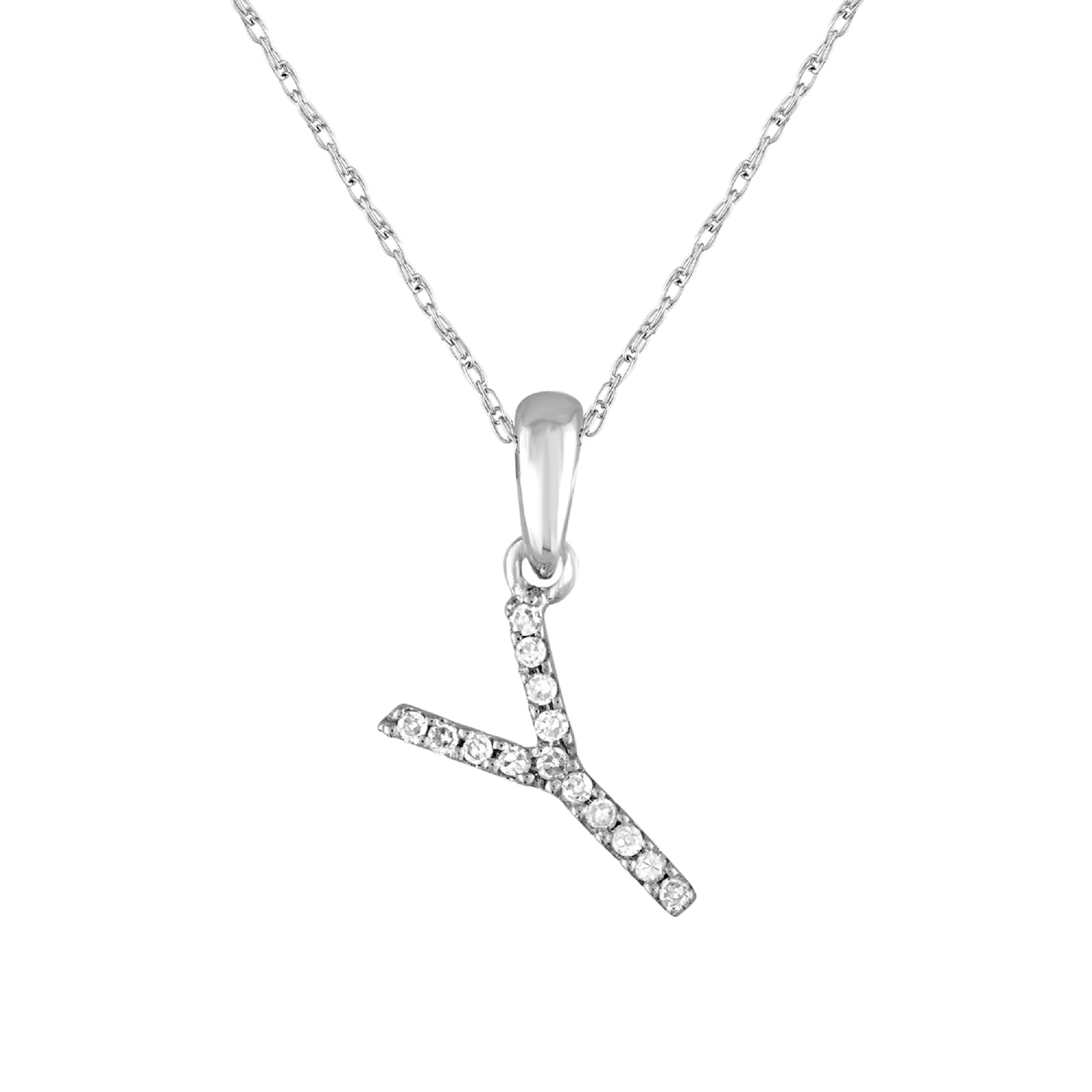 Sabrina Designs 14K Gold 0.06ctw Diamond Initial Pendant with Chain - Image 50